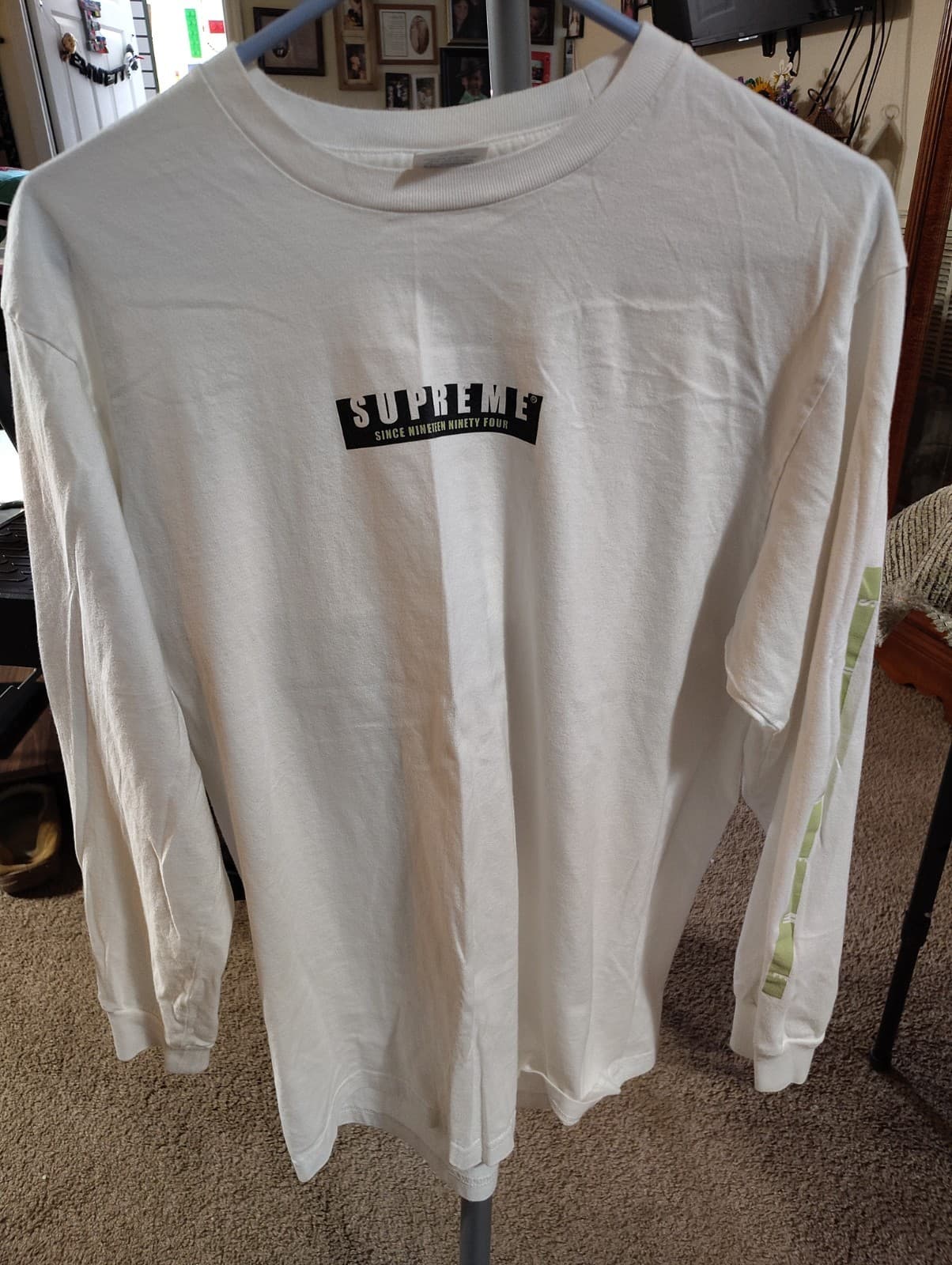 Supreme 1994 Ls Tee Long Sleeve T Shirt Men Sz L white
