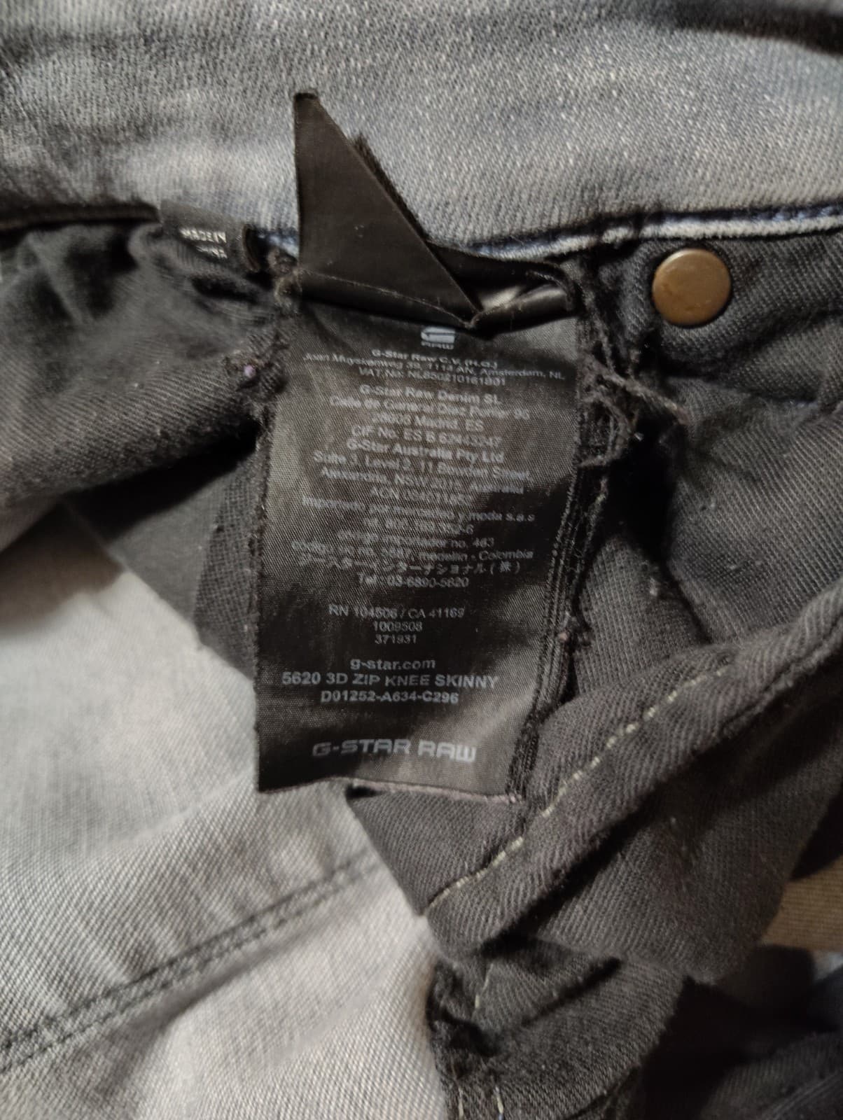 G-Star Raw Men's 5620 3D Zip Knee Skinny Oreon Grey Destroy (w31)$198 - Thumbnail 12