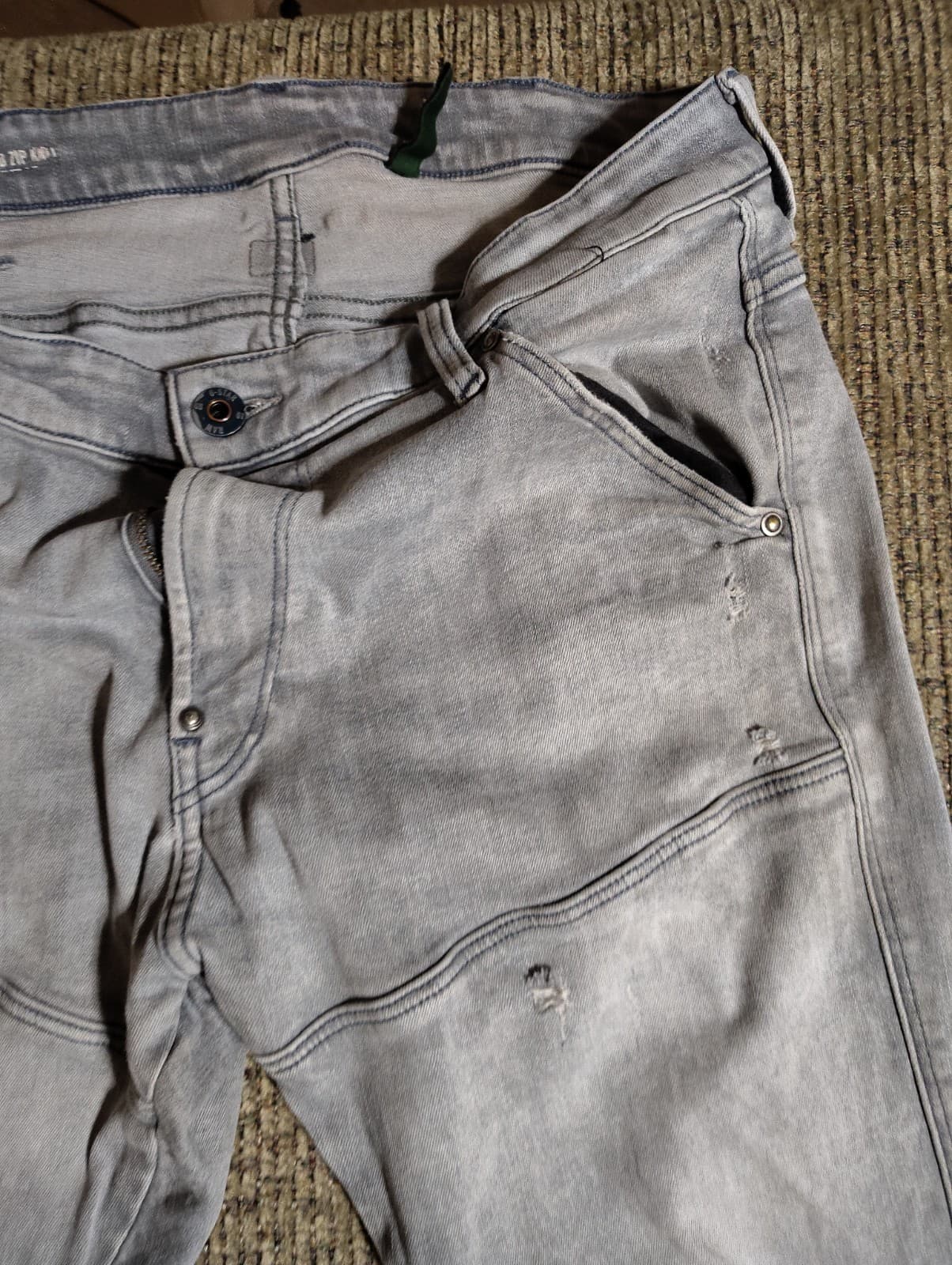 G-Star Raw Men's 5620 3D Zip Knee Skinny Oreon Grey Destroy (w31)$198 - Thumbnail 5