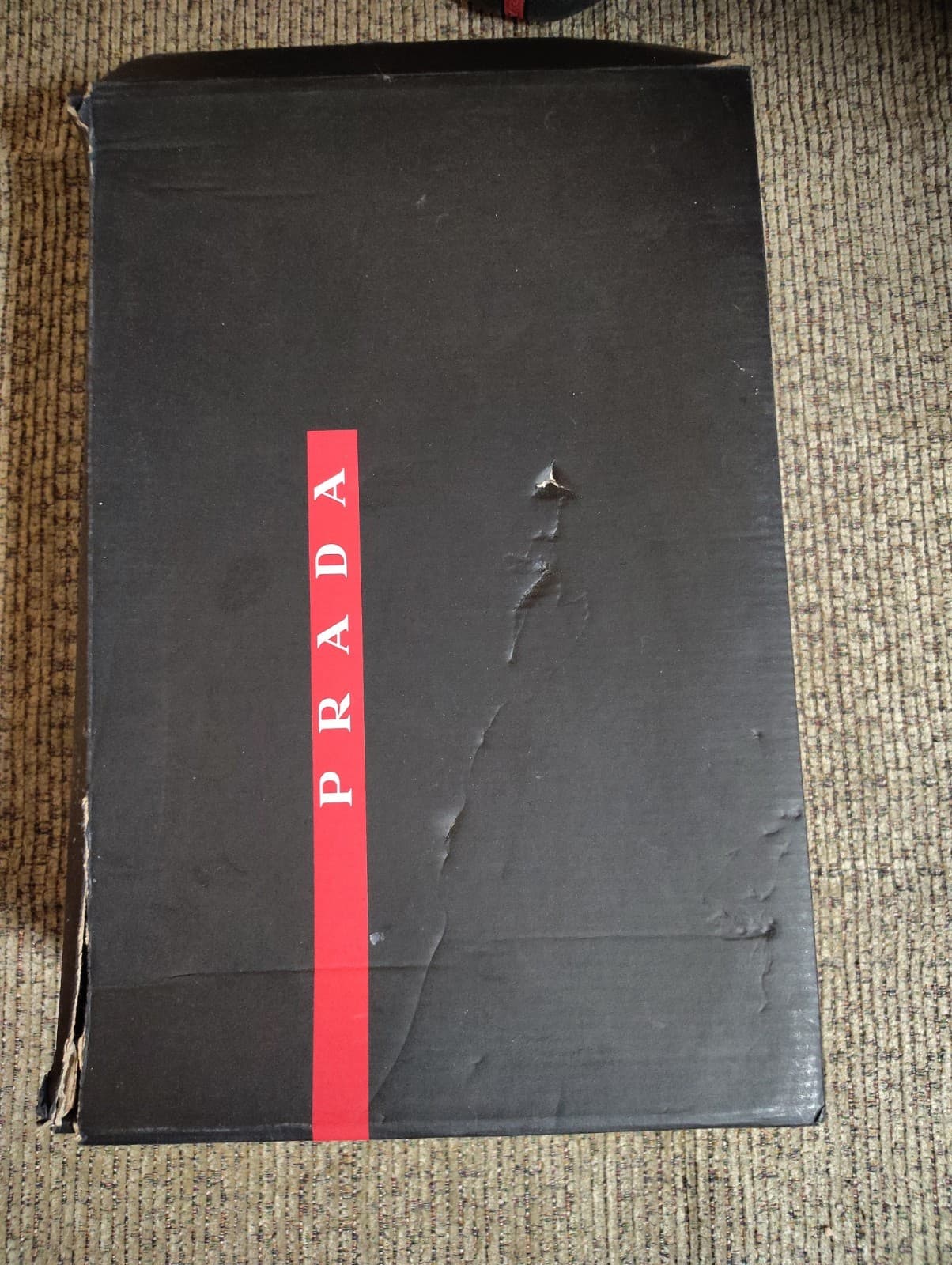PRADA Size 11 Men's Red Black Low Top Lace Solid Pattern Athletic Sneakers W/Box - Thumbnail 18