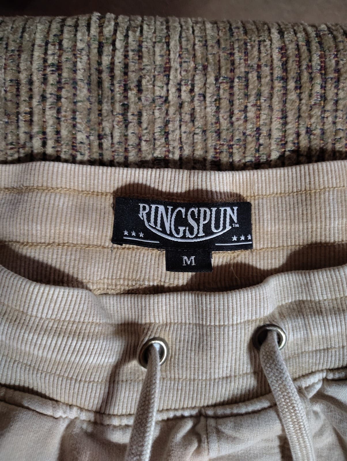 Ringspun KhakiFlared Joggers Drawstring Waist Men's MediumGym Athletic Wear - Thumbnail 7