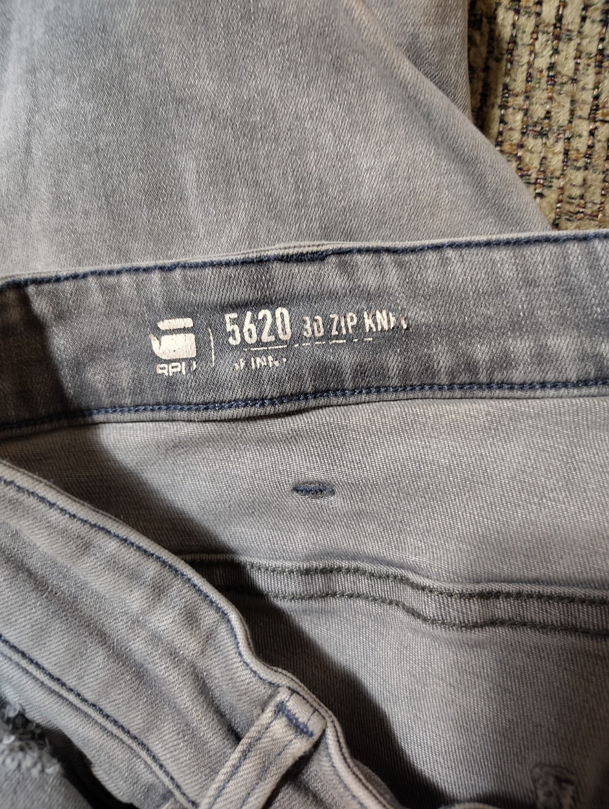 G-Star Raw Men's 5620 3D Zip Knee Skinny Oreon Grey Destroy (w31)$198 - Thumbnail 11