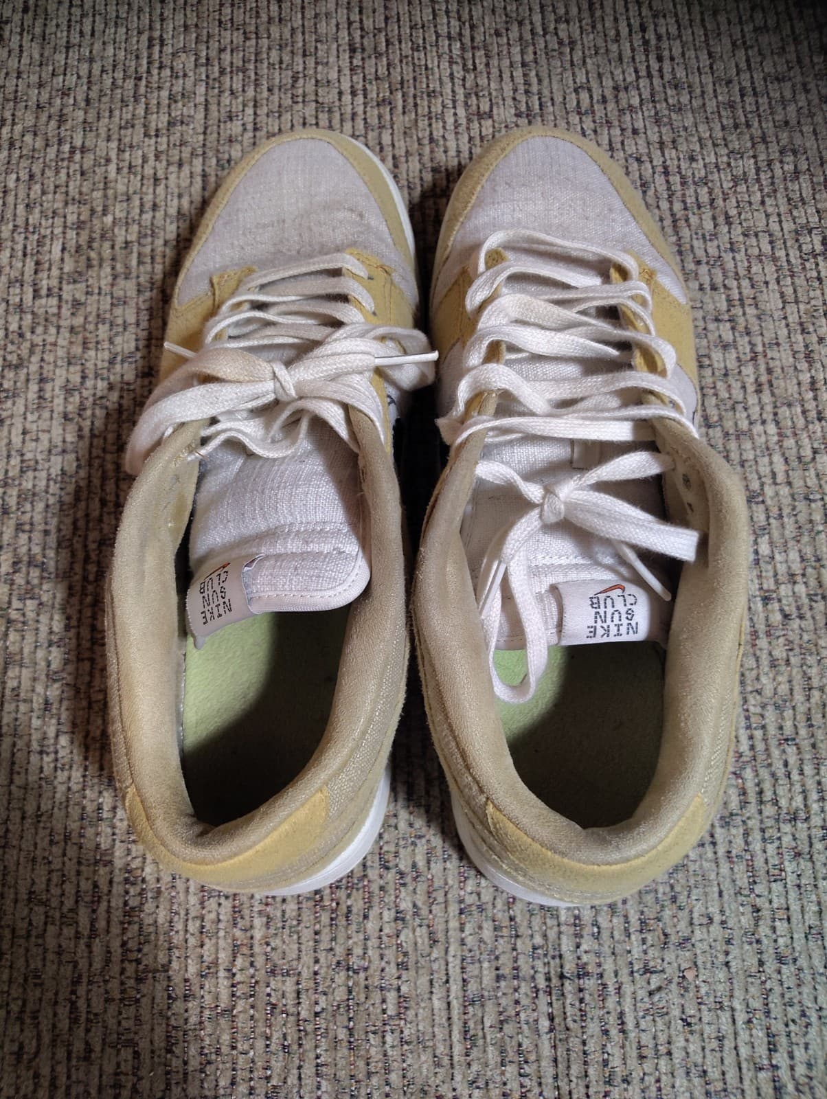 Nike Dunk Sun Club Shark Fin Wheat Grass Orange Size 12 With Box - Thumbnail 3
