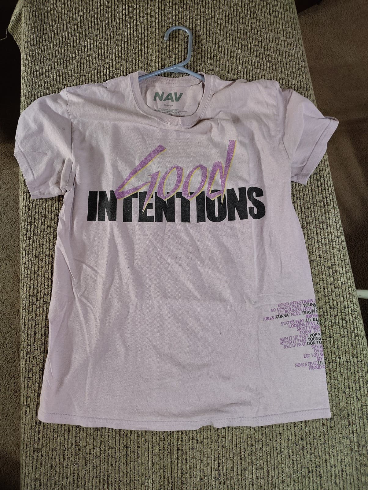 NAV X VLONE GOOD INTENTIONS Doves Tee Size M