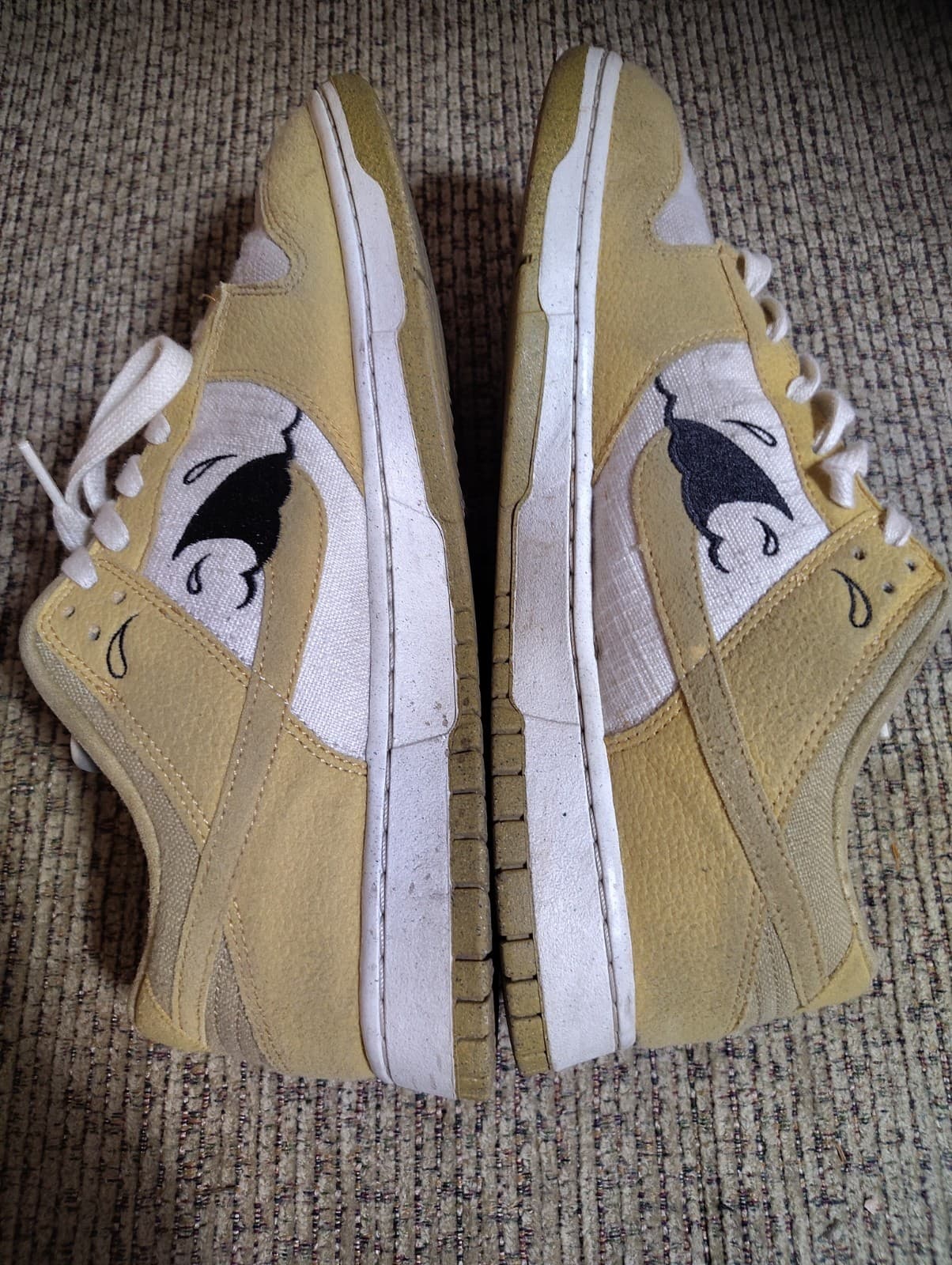 Nike Dunk Sun Club Shark Fin Wheat Grass Orange Size 12 With Box - Thumbnail 5