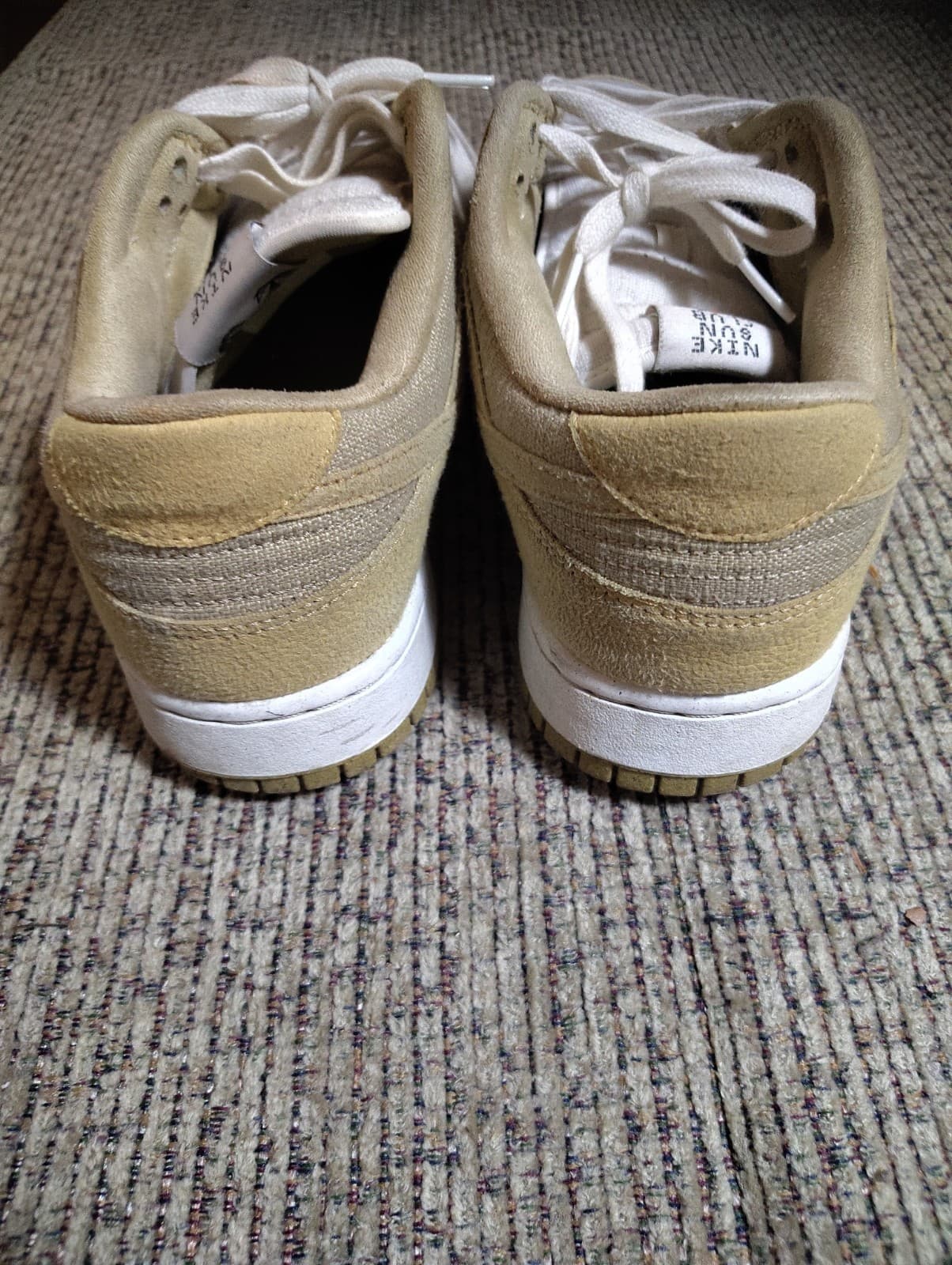 Nike Dunk Sun Club Shark Fin Wheat Grass Orange Size 12 With Box - Thumbnail 4