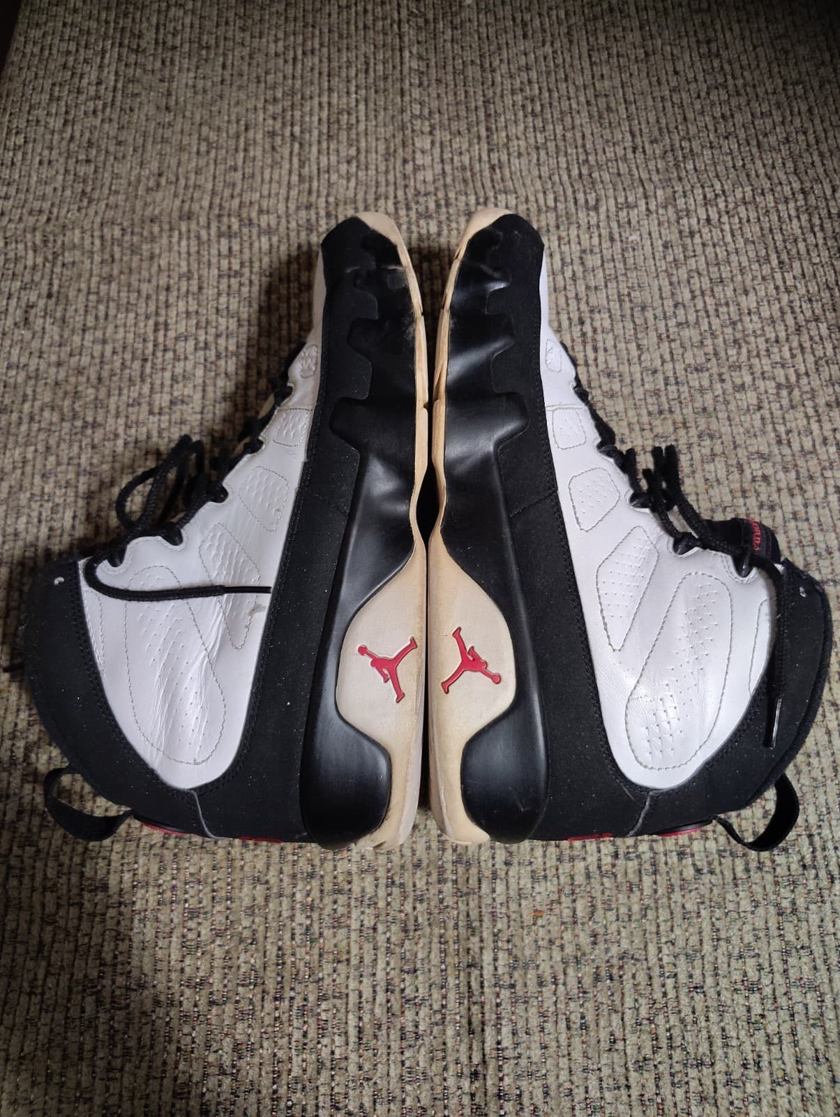 Jordan Air Jordan 9 Retro (GS) White/Black High Top Sneaker Boys Size 7Y - Thumbnail 8