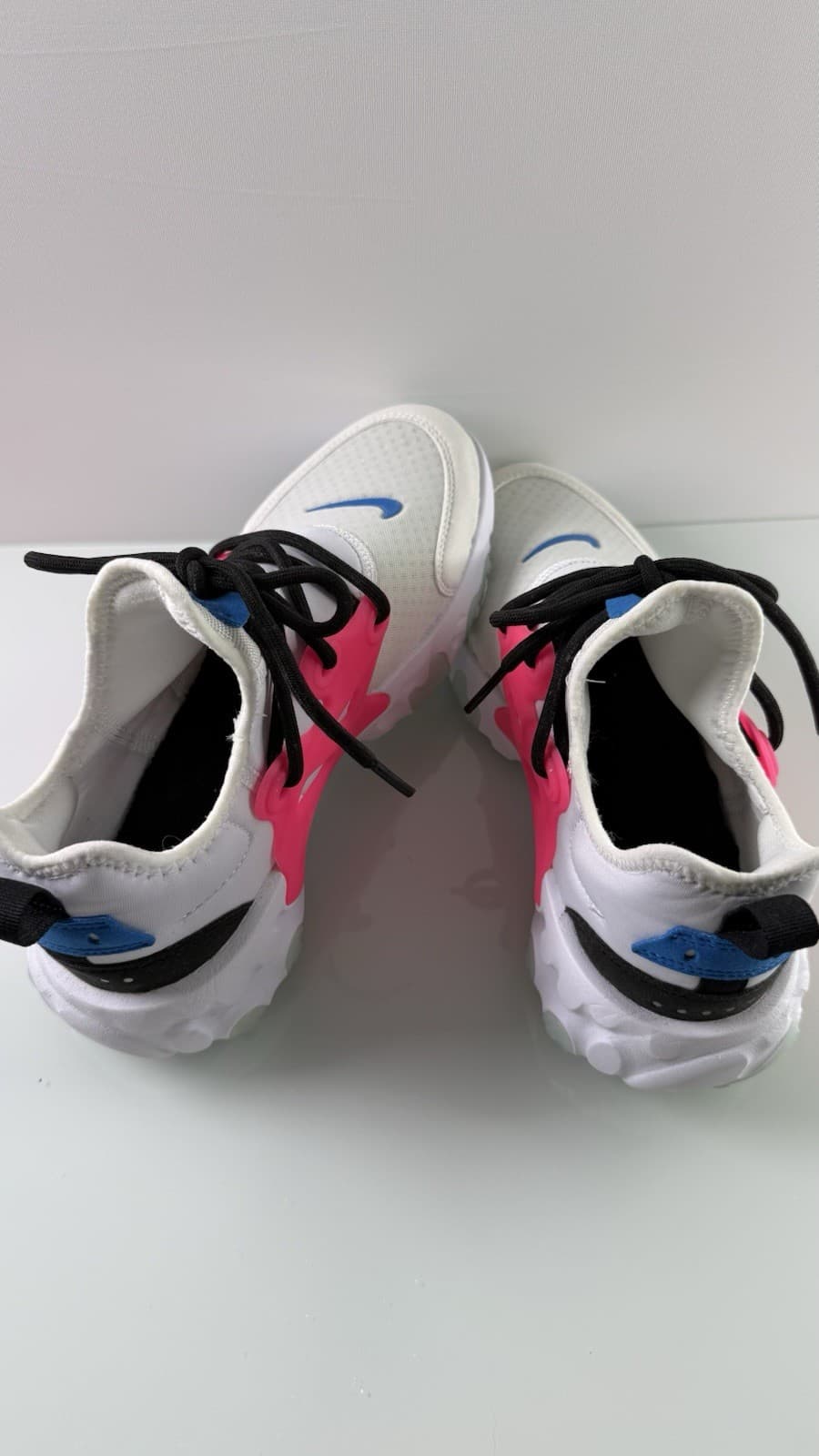 Nike React Presto White Pink Blue Sneakers Woman’s Running Shoes - Thumbnail 3