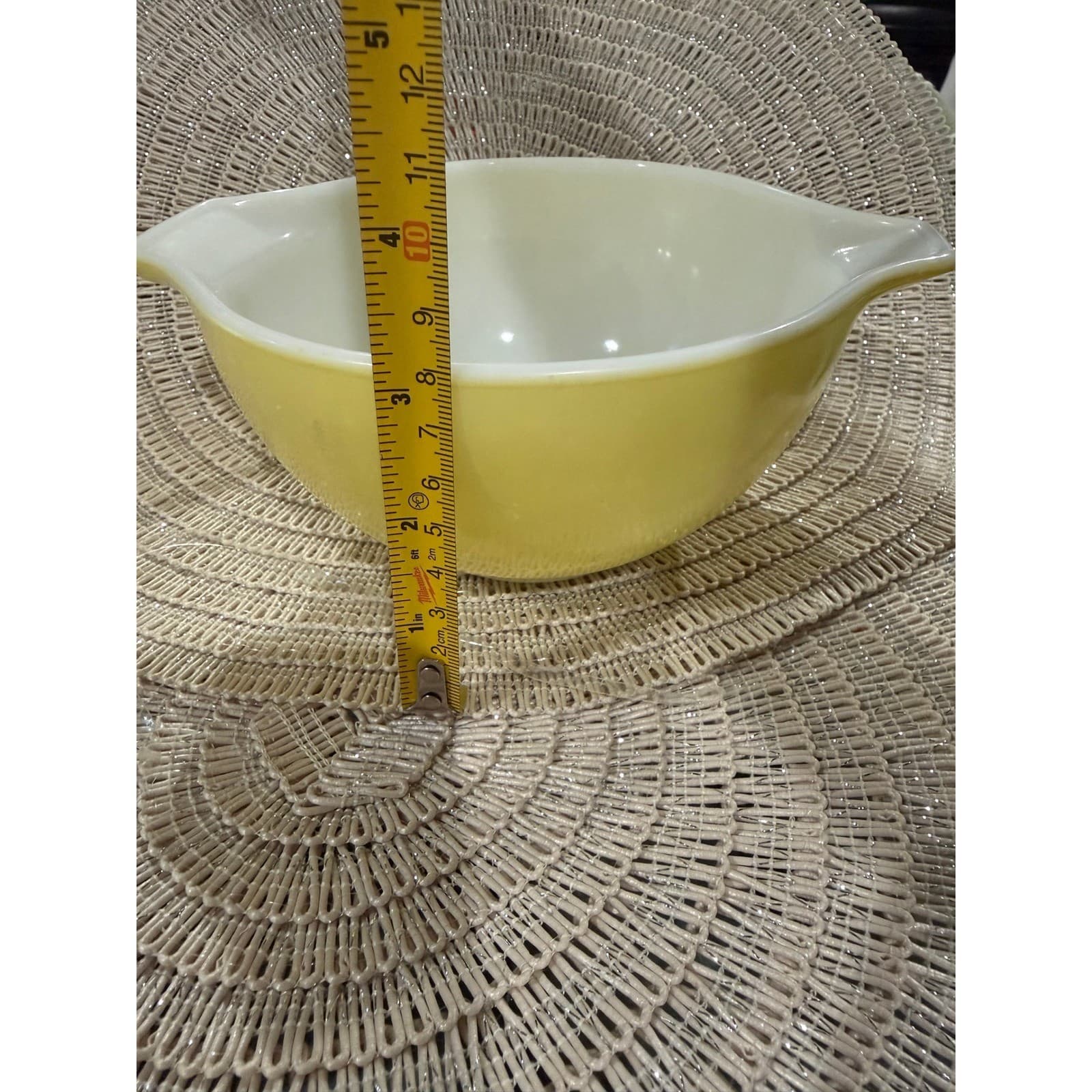 Vintage Pyrex Verde Cinderella Mixing Bowl Set Green Yellow 444 443 441 Retro - Thumbnail 9