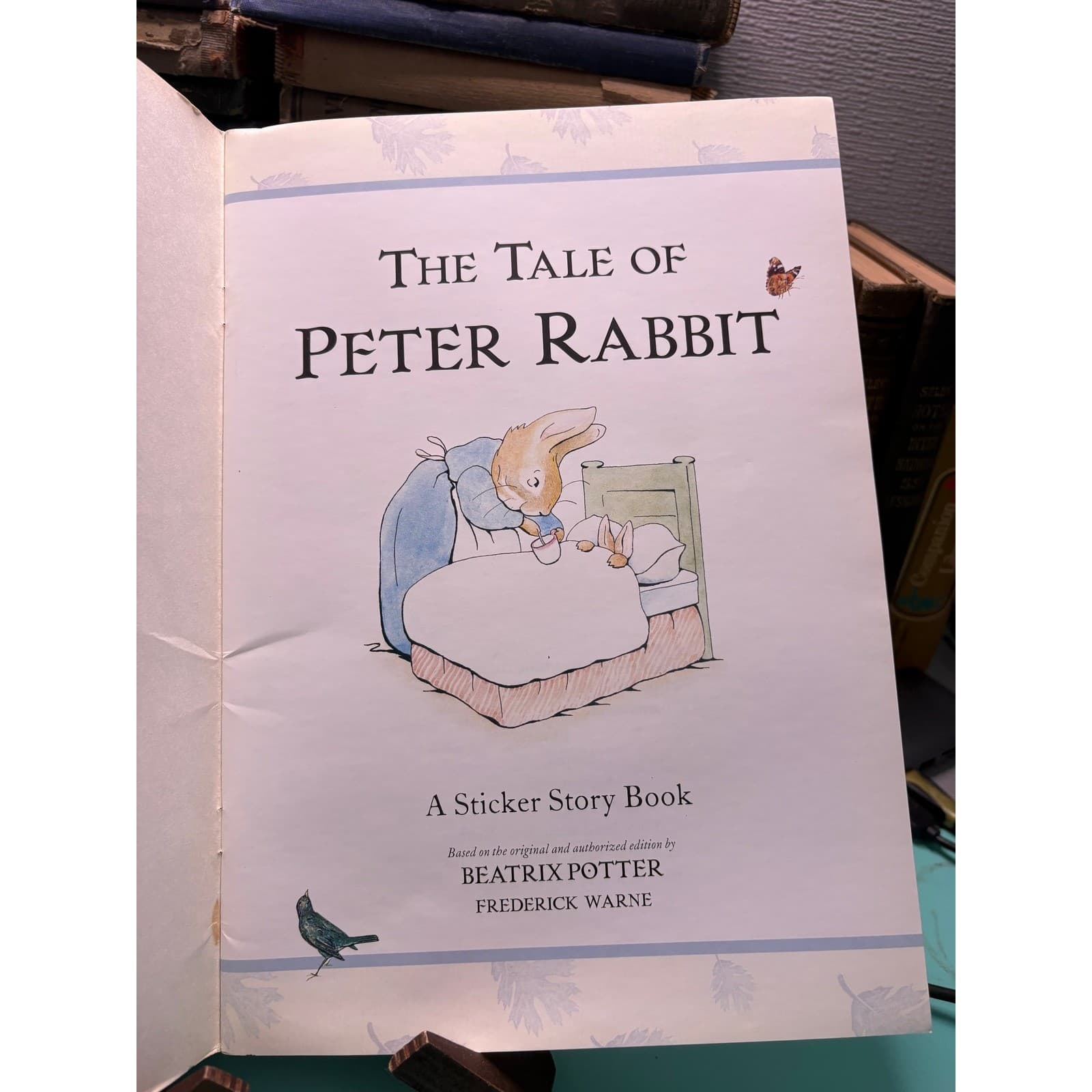 The Tale of Peter Rabbit A Sticker Story Book Beatrix Potter 2007 F Warne - Thumbnail 5