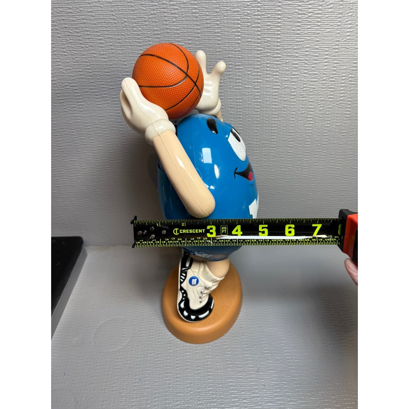 M&M's Blue Character Basketball Candy Dispenser Collectible Sports Toy 12" - Thumbnail 8