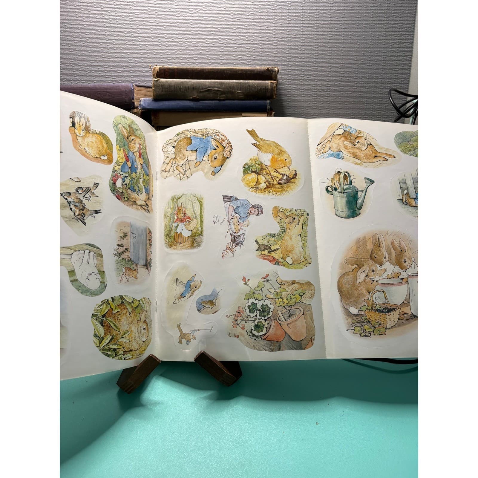The Tale of Peter Rabbit A Sticker Story Book Beatrix Potter 2007 F Warne - Thumbnail 6