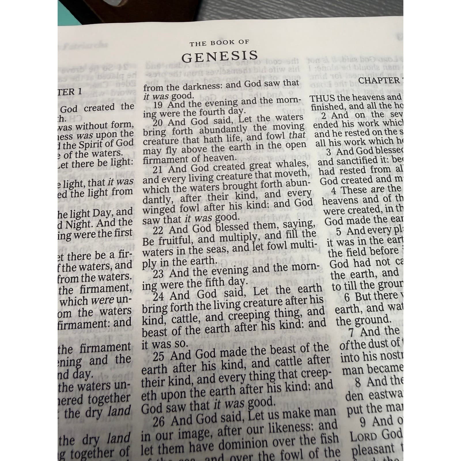 Vintage Holy Bible King James Version Come Unto Me Edition White Gold Gilded - Thumbnail 15