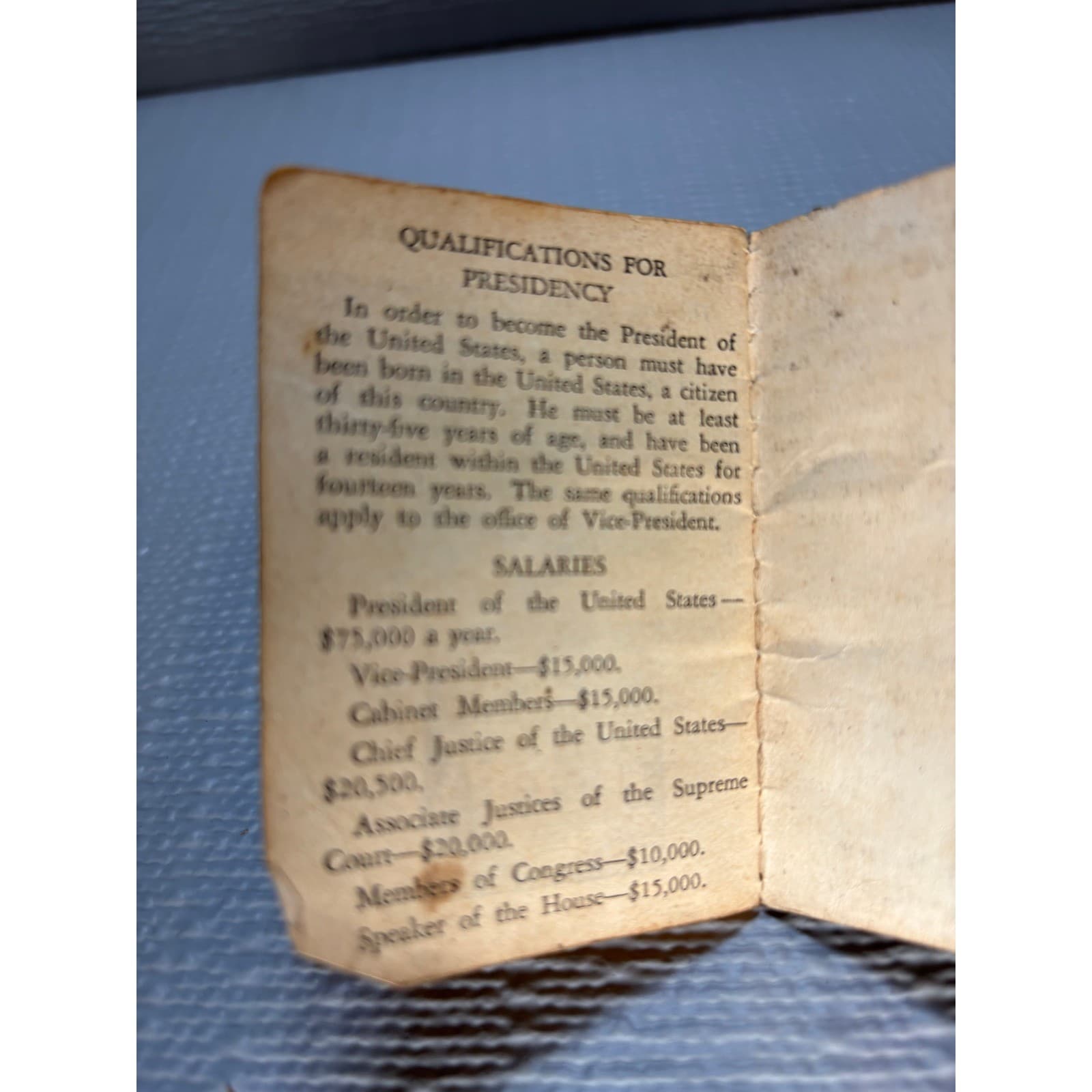 Vintage 1934 Tom Thumb History of the United States Miniature Book 4th Edition - Thumbnail 5
