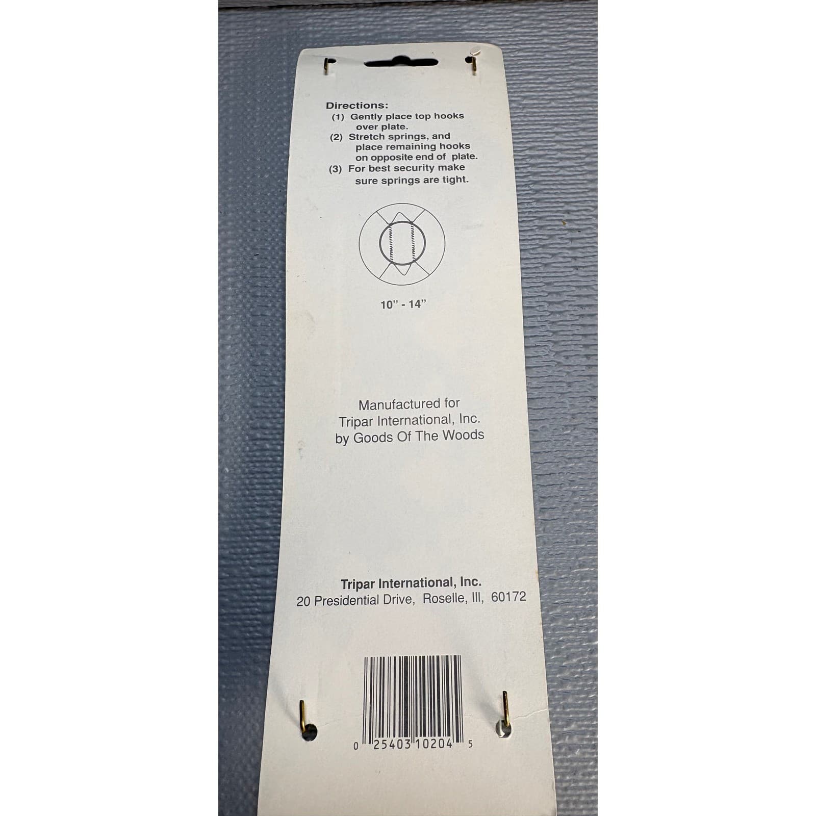 Tripar Elco Plate Hanger Bundle Brass Wire Adjustable 5-18 Inch 4 Pack USA - Thumbnail 4
