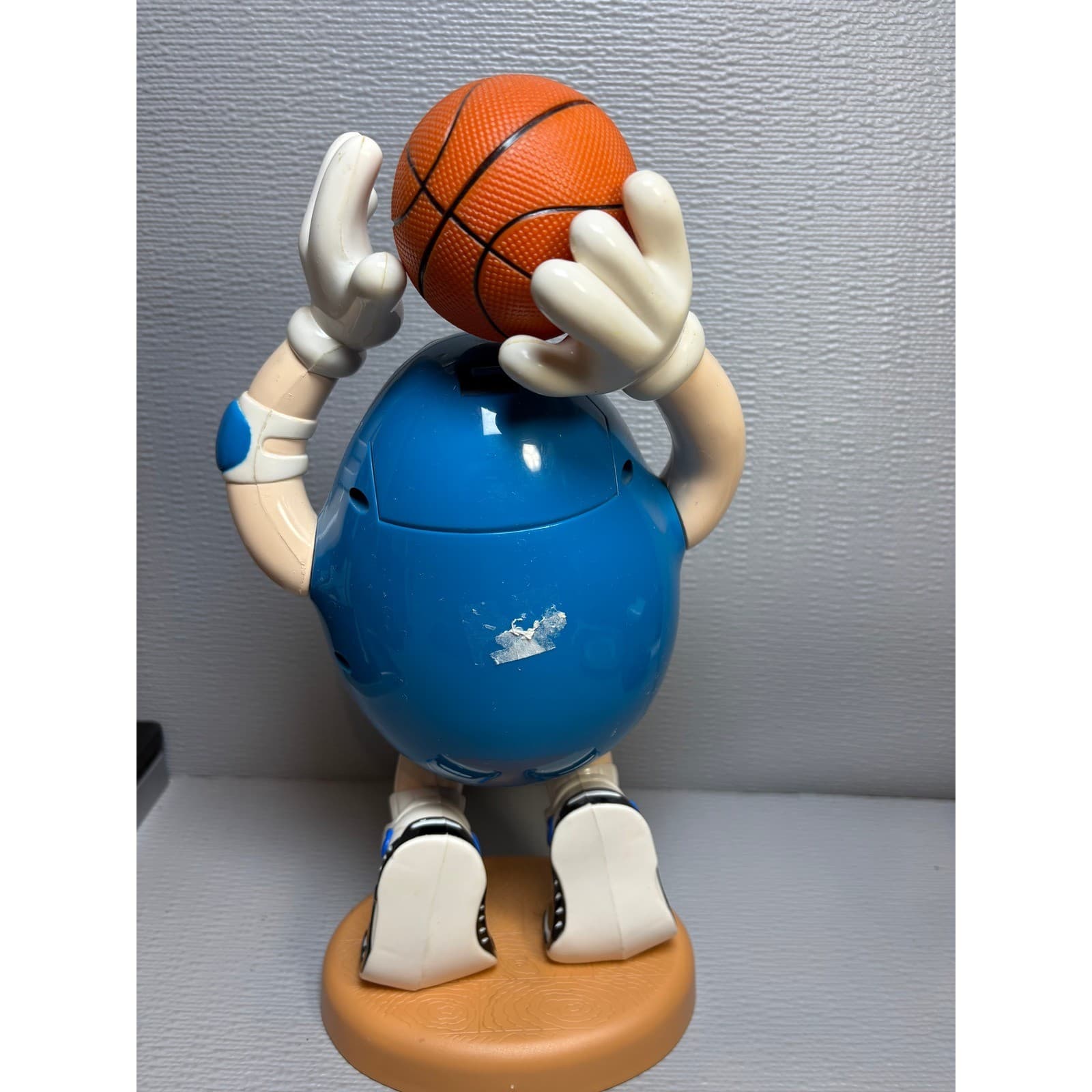 M&M's Blue Character Basketball Candy Dispenser Collectible Sports Toy 12" - Thumbnail 2