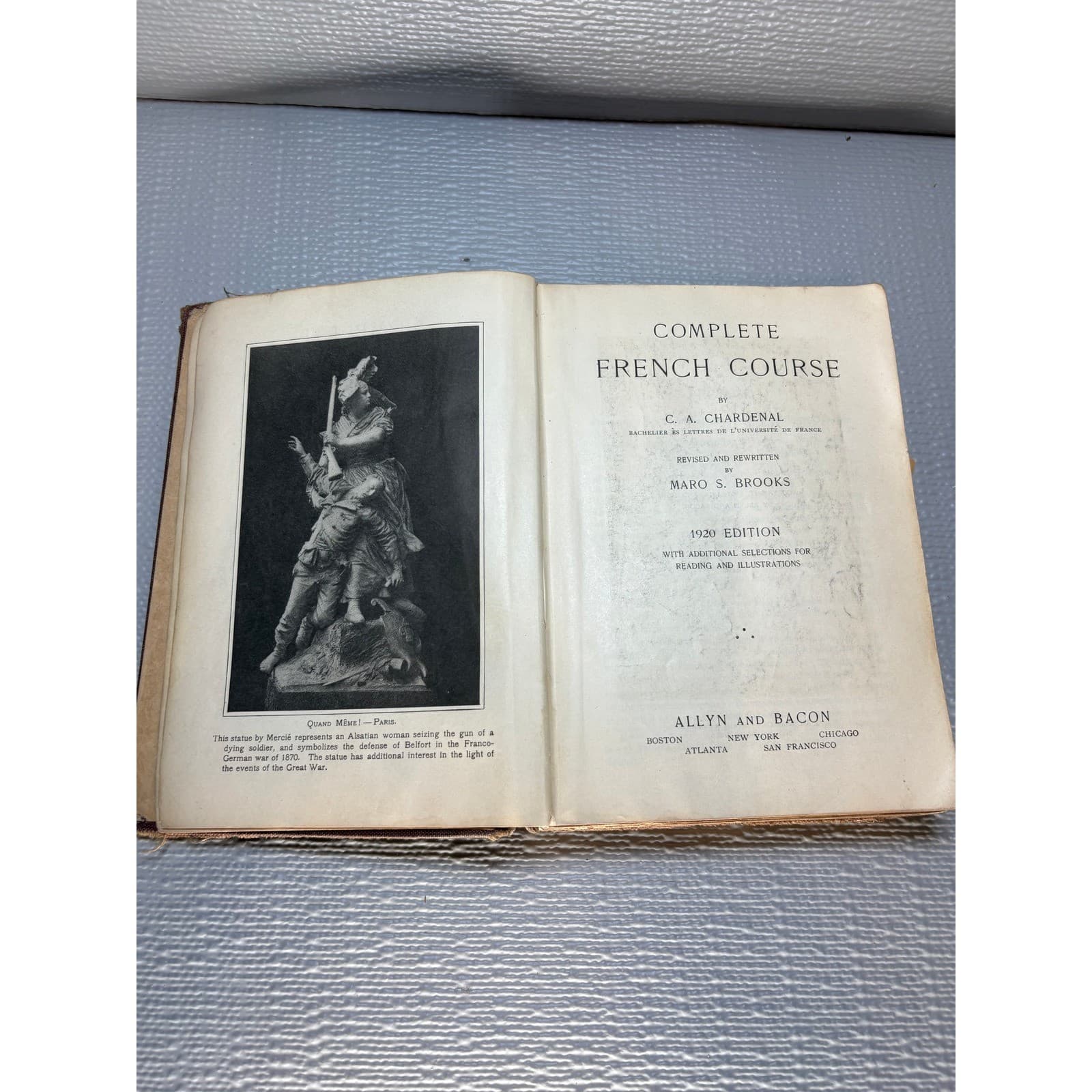 Chardenal's Complete French Course 1920 Edition Allyn and Bacon Antique Book - Thumbnail 5