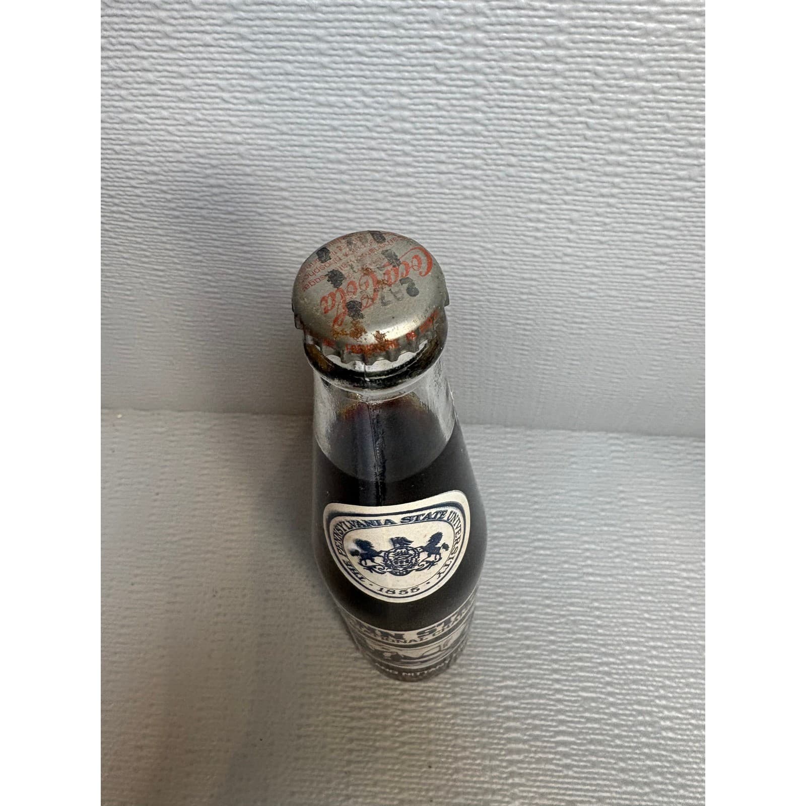 Vintage Penn State 1982 National Championship Coca-Cola 10oz Sealed Glass Bottle - Thumbnail 2