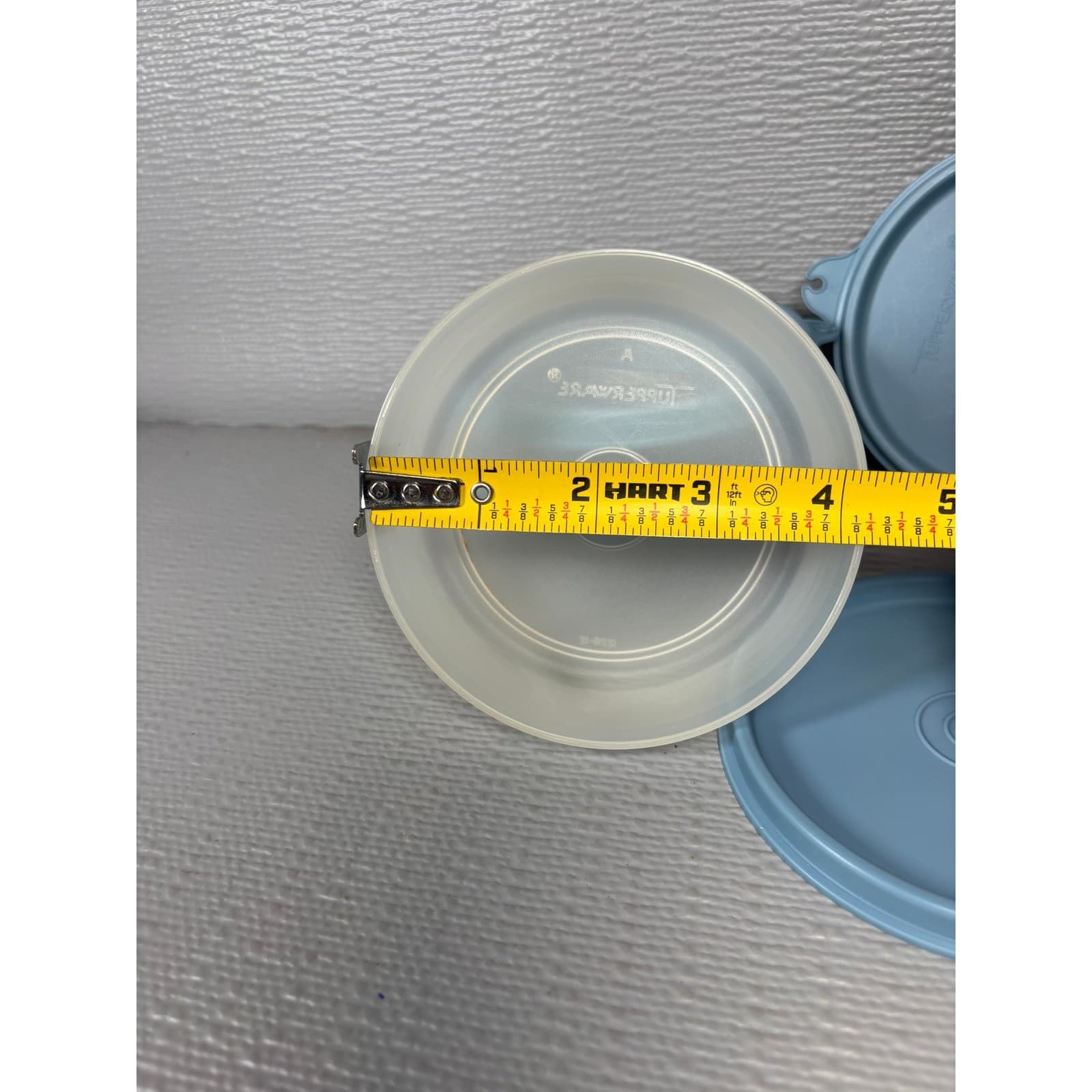 Vintage Tupperware Snack Cups with Blue Lids Set of 4 USA - Thumbnail 6