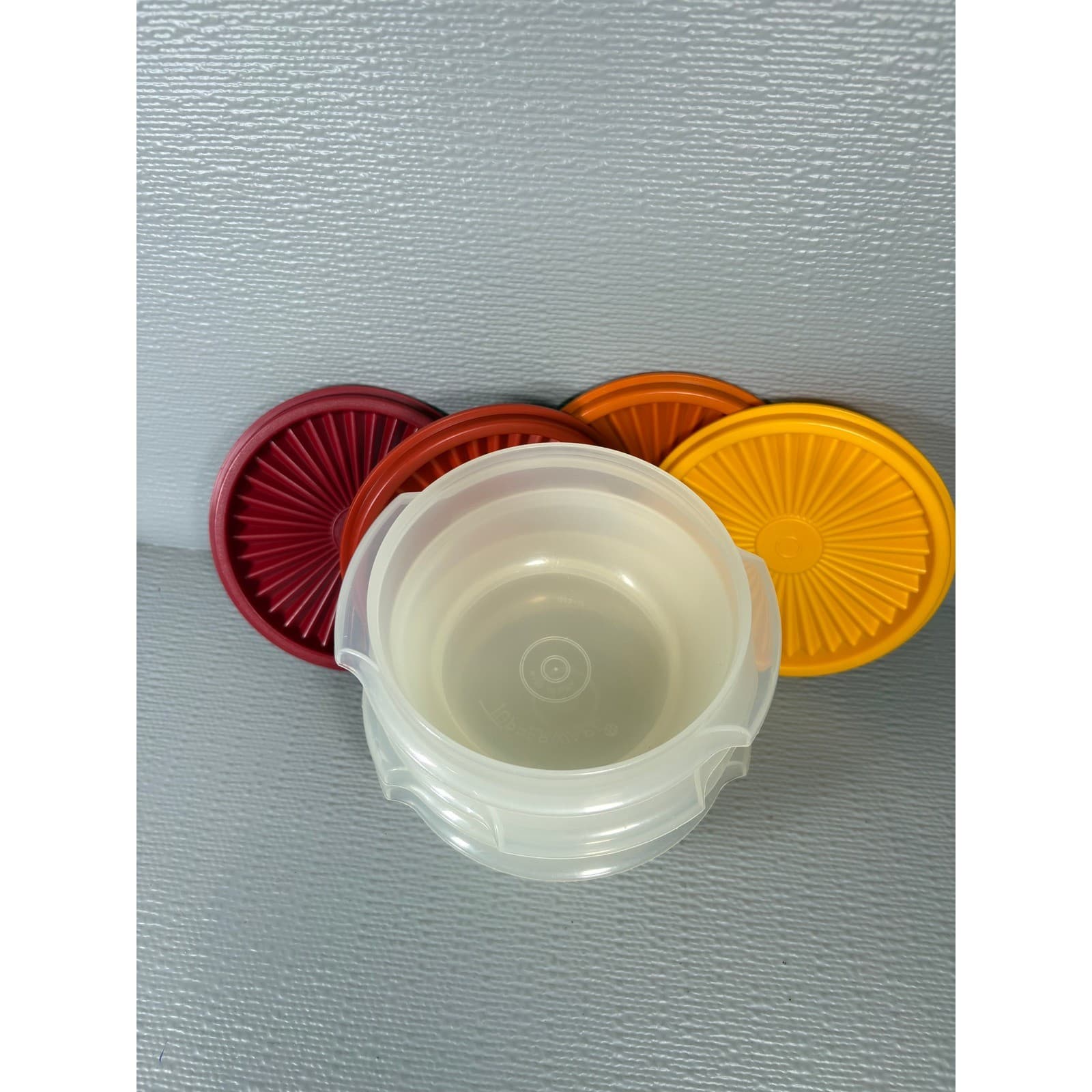 Vintage Tupperware Wonderlier 4 Piece Small Bowl Set Harvest Colors - Thumbnail 5