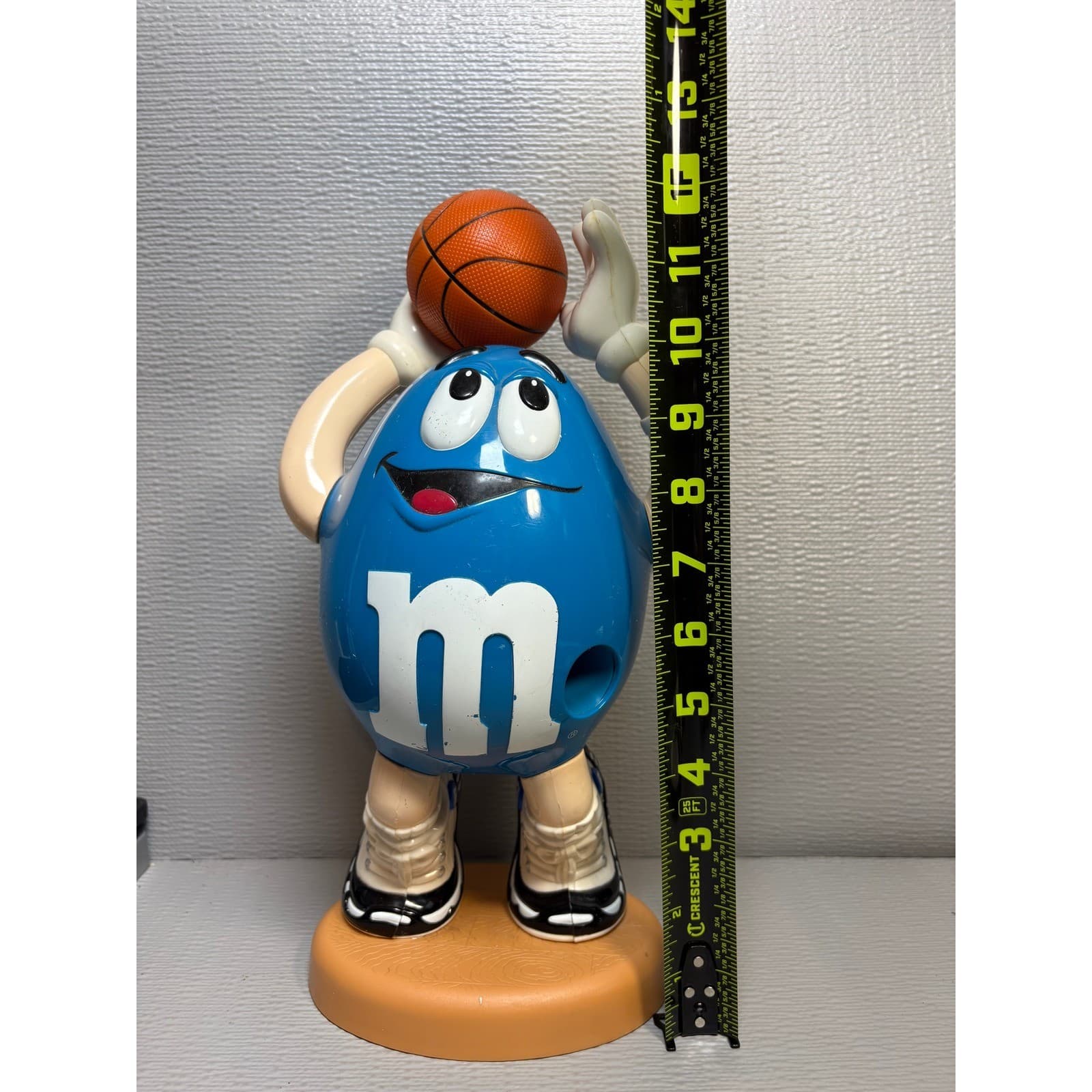 M&M's Blue Character Basketball Candy Dispenser Collectible Sports Toy 12" - Thumbnail 6