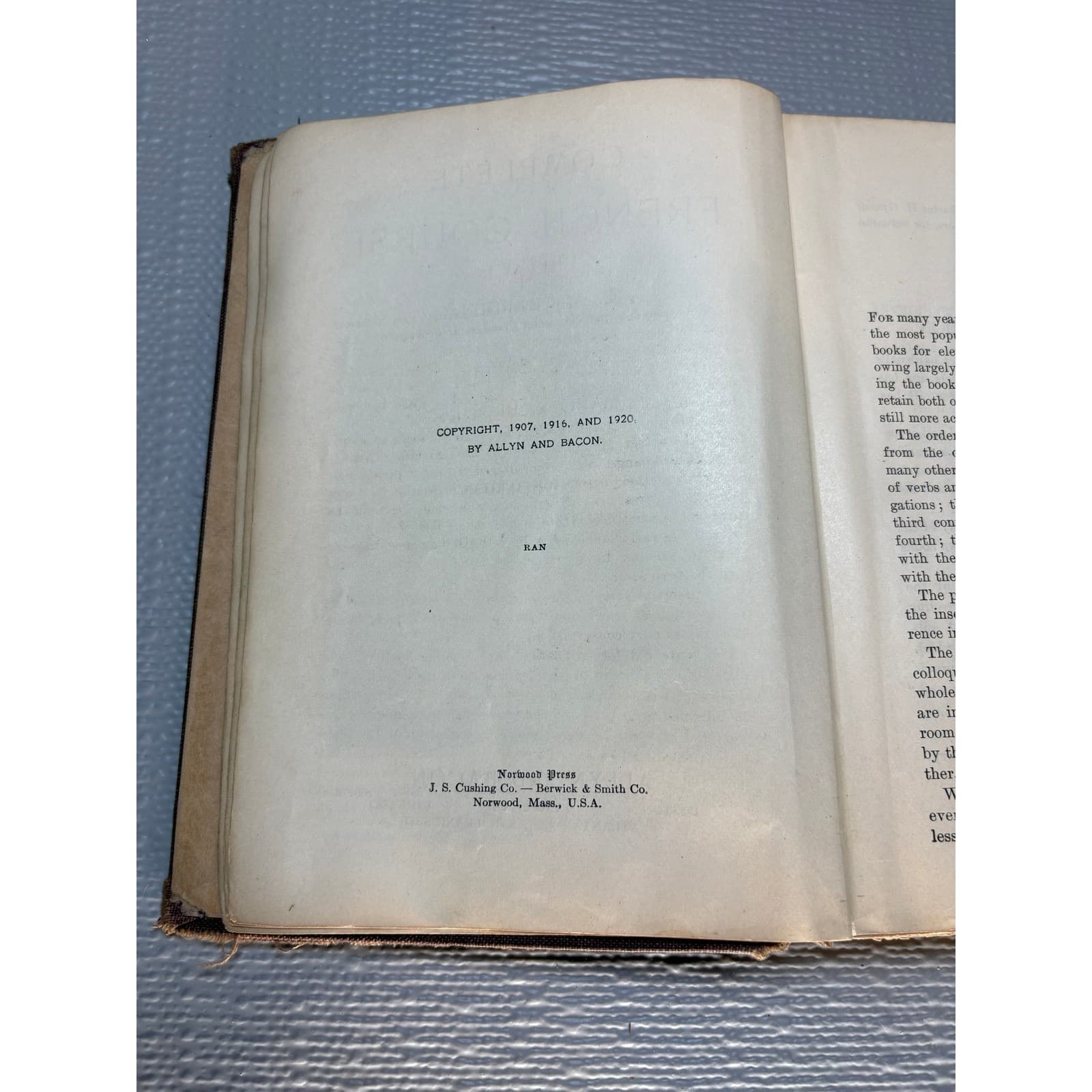 Chardenal's Complete French Course 1920 Edition Allyn and Bacon Antique Book - Thumbnail 8