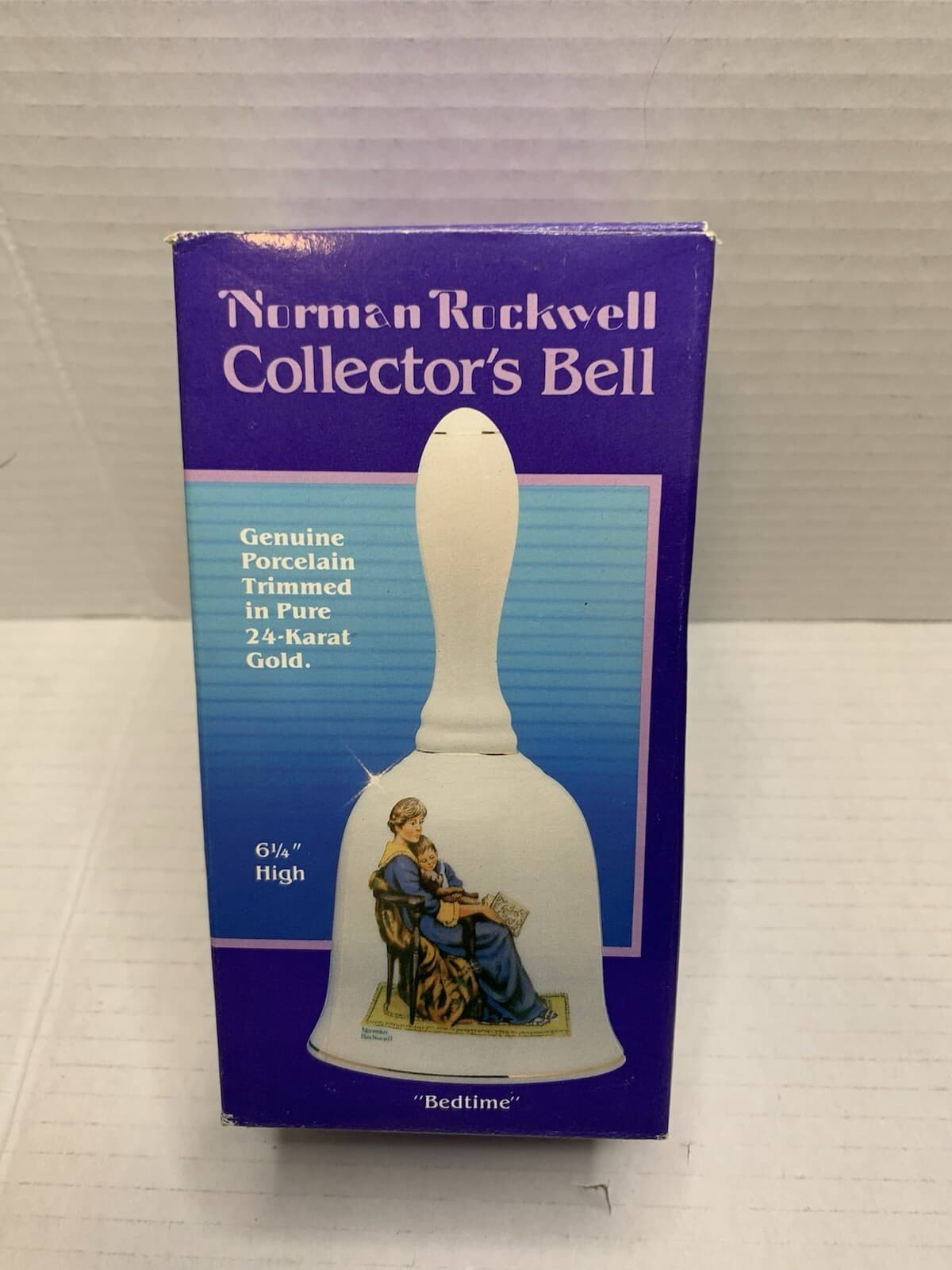 Vintage Norman Rockwell Plate & Bell Bundle “Bedtime” Museum Collections 1984 - Thumbnail 7