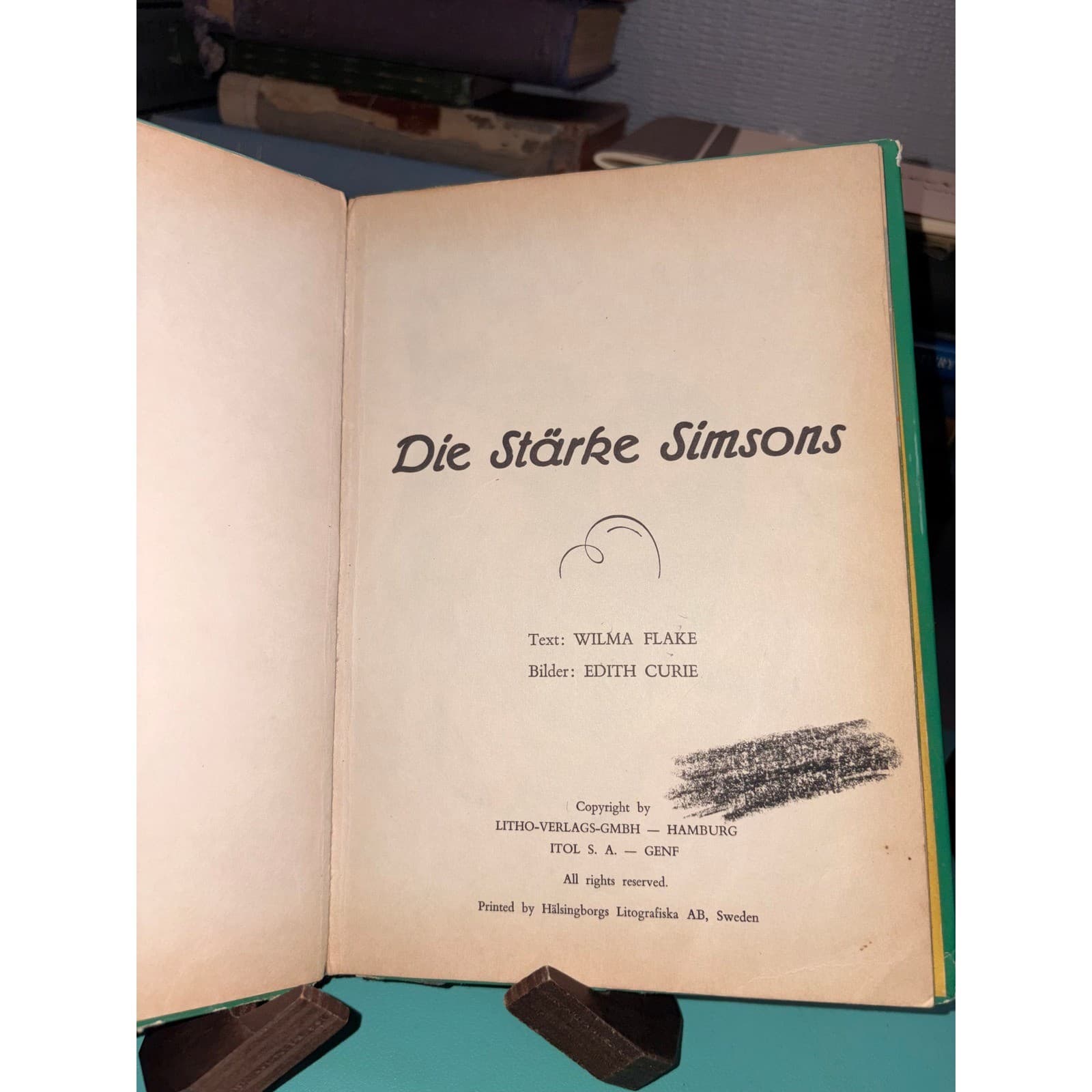 Vintage German Childrens Bible Books Die Arche Noah Die Starke Simsons Curie - Thumbnail 8