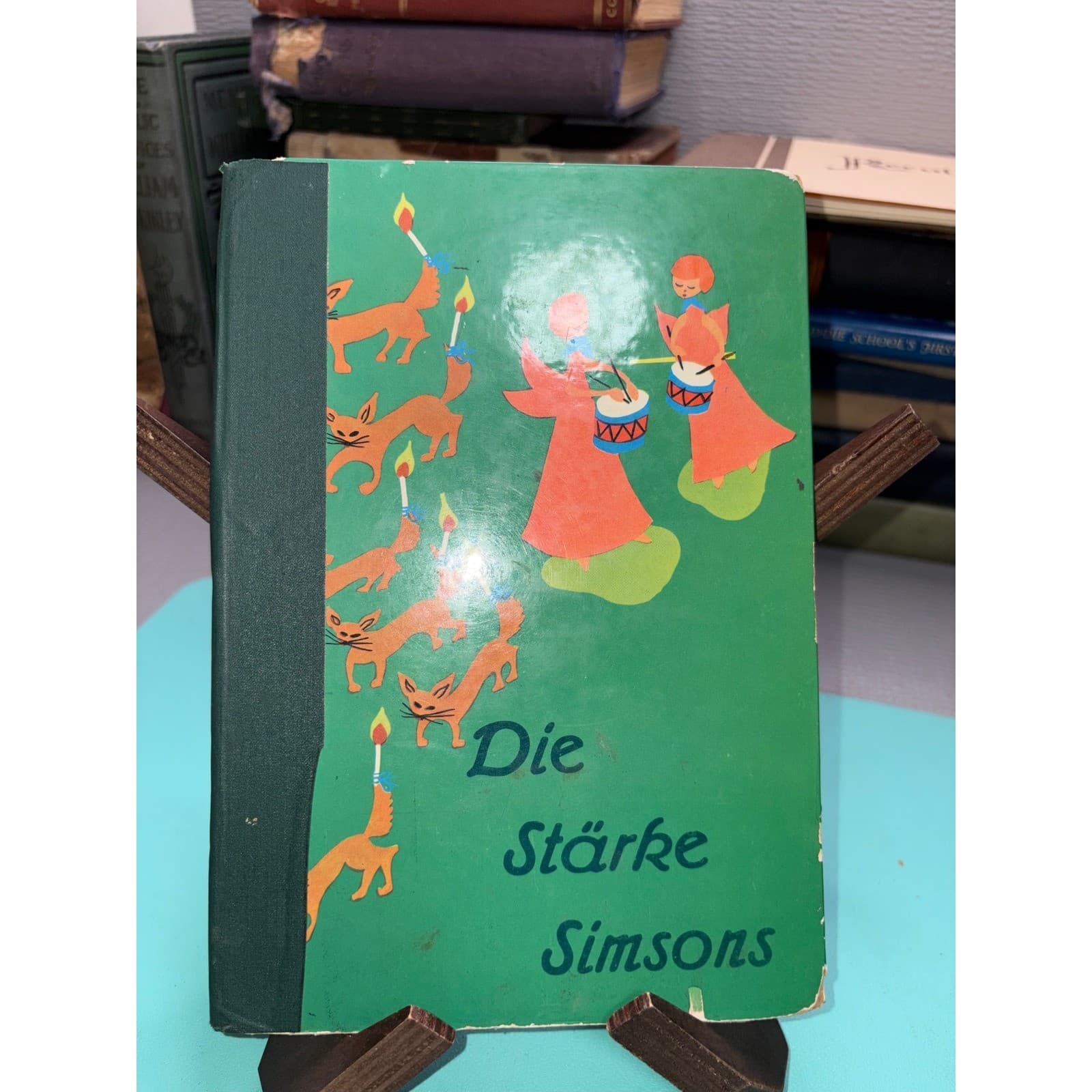 Vintage German Childrens Bible Books Die Arche Noah Die Starke Simsons Curie - Thumbnail 7