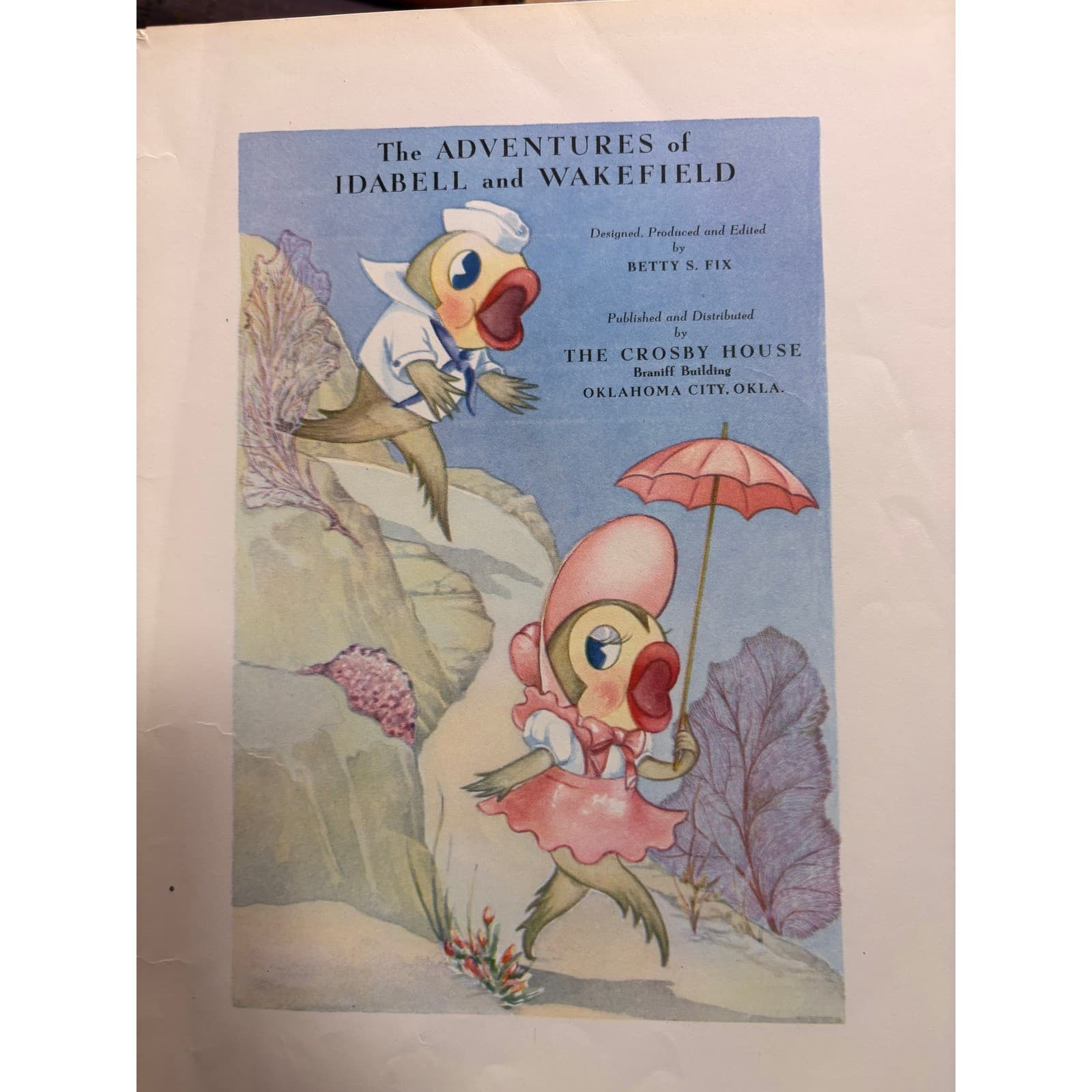 1946 The Adventures of Idabell and Wakefield Betty S Fix Crosby House Oklahoma - Thumbnail 5