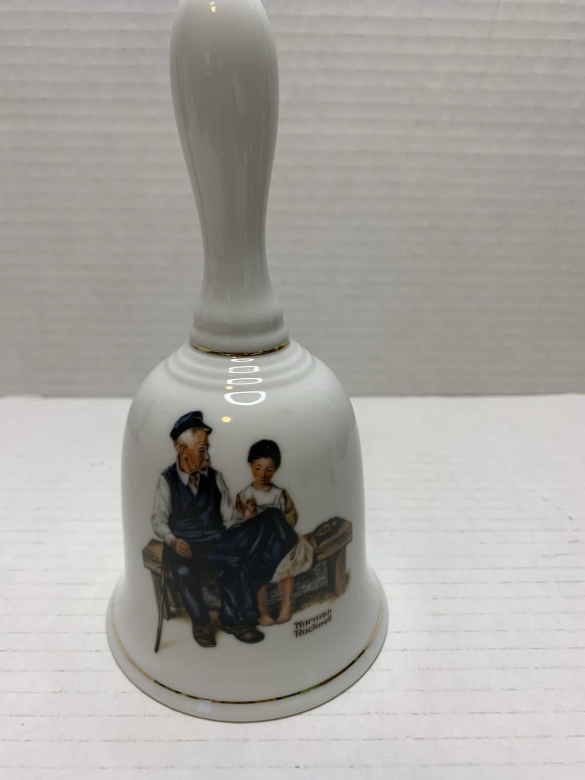 Vintage Norman Rockwell Plate & Bell Bundle The Lighthouse Keeper's Daughter - Thumbnail 5
