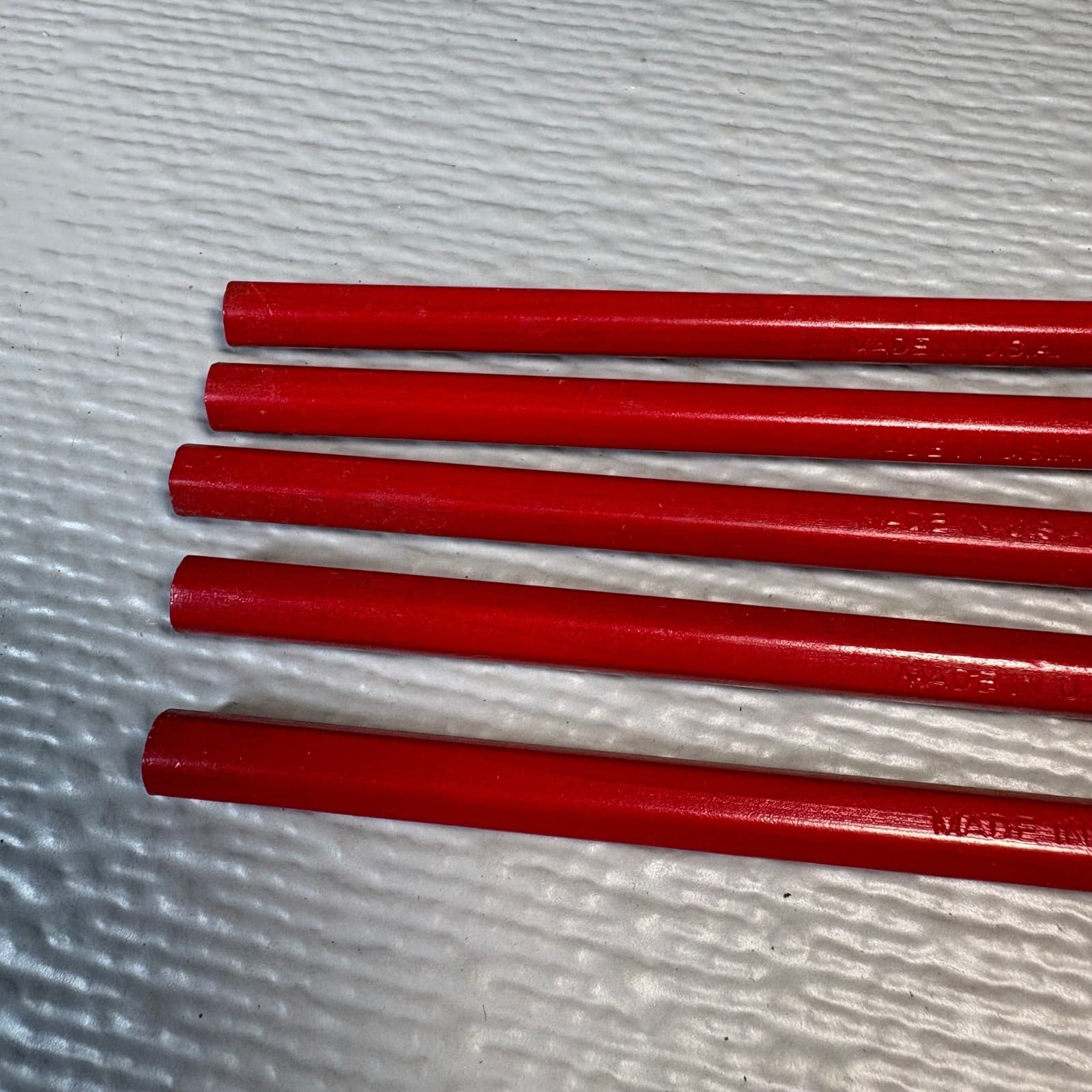 Vintage Dixon Aerial 2280 No 2 Red Pencils Made in USA Lot of 5 - Thumbnail 4