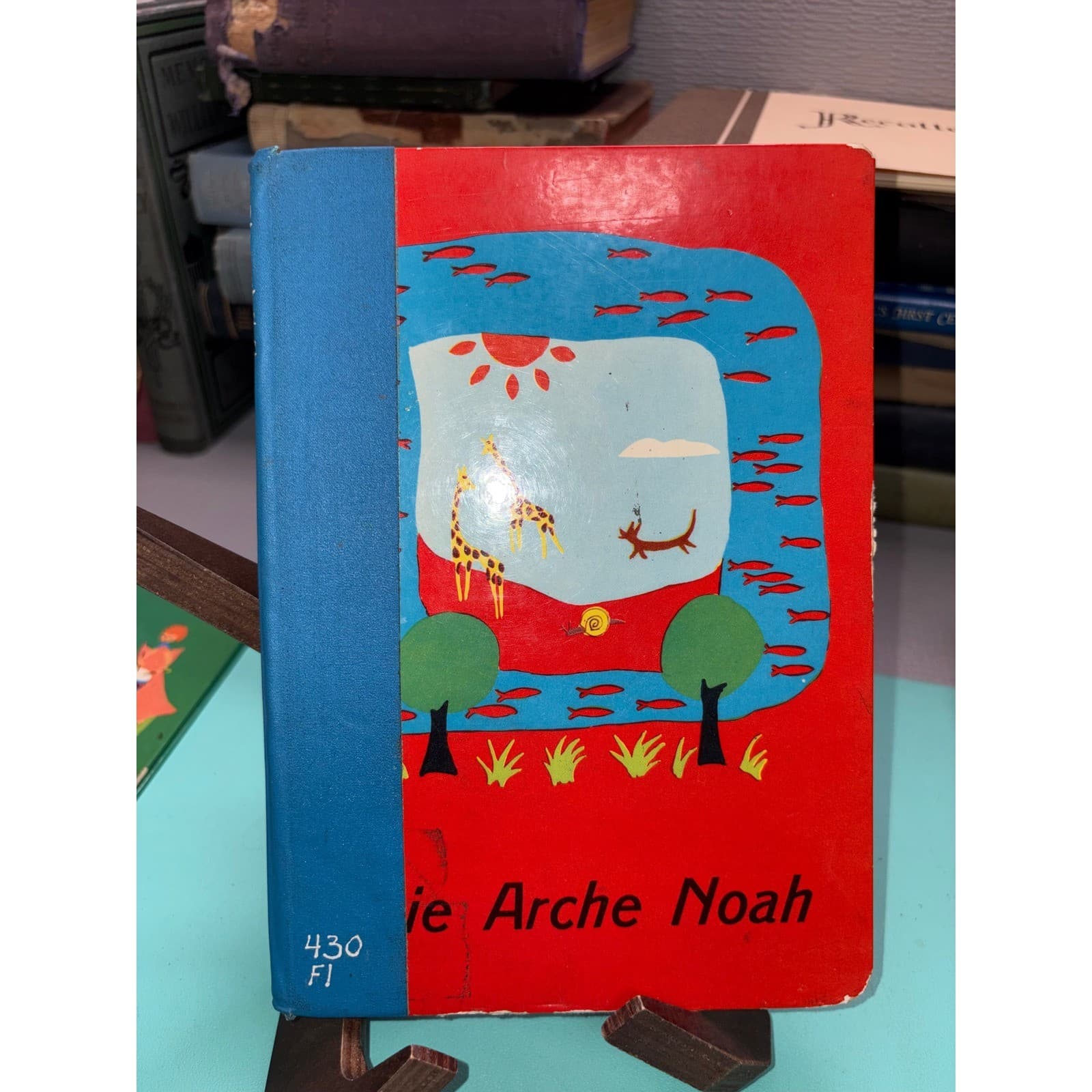 Vintage German Childrens Bible Books Die Arche Noah Die Starke Simsons Curie - Thumbnail 3