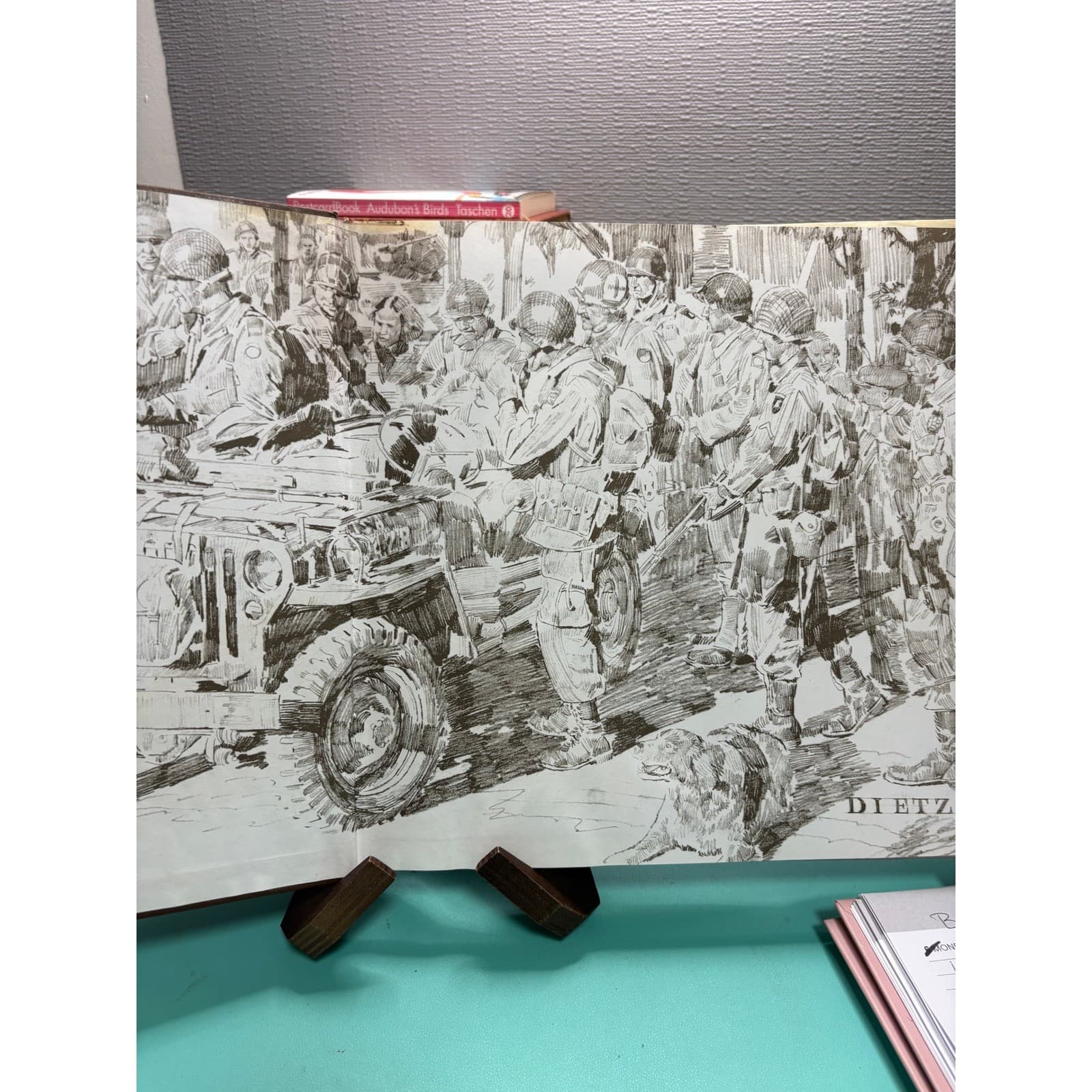 Portraits of Combat World War II Art of James Dietz Jay Broze Hardcover Book - Thumbnail 5
