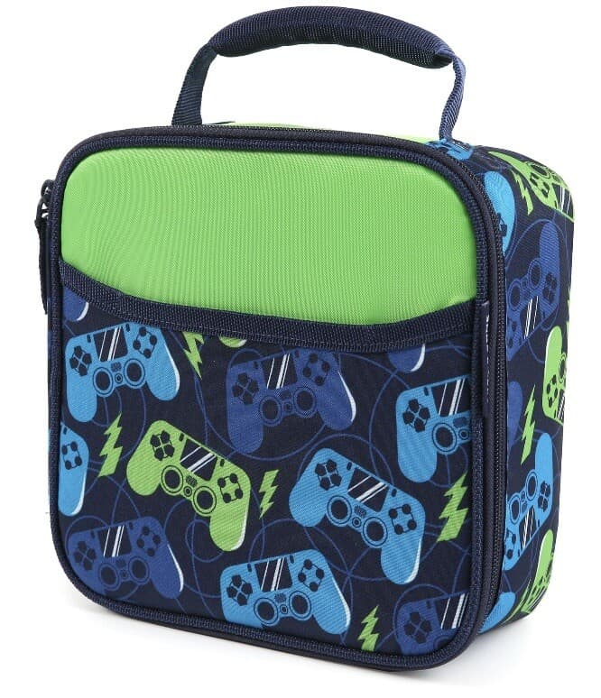 Arctic Zone Blue Gamer Lunch Box Bag Kit Insulated w/ Container, Bottle Ice Pack - Thumbnail 7