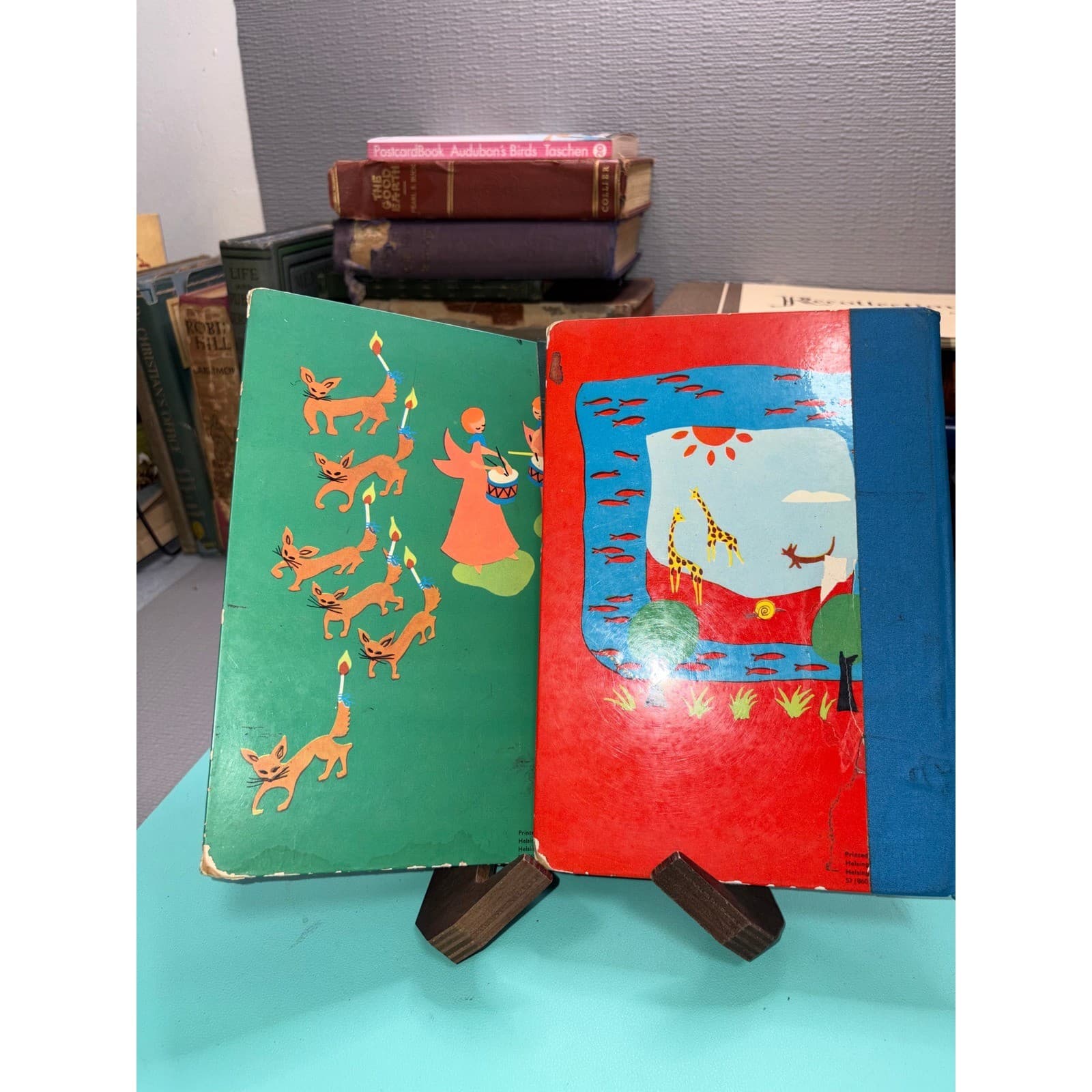 Vintage German Childrens Bible Books Die Arche Noah Die Starke Simsons Curie - Thumbnail 2