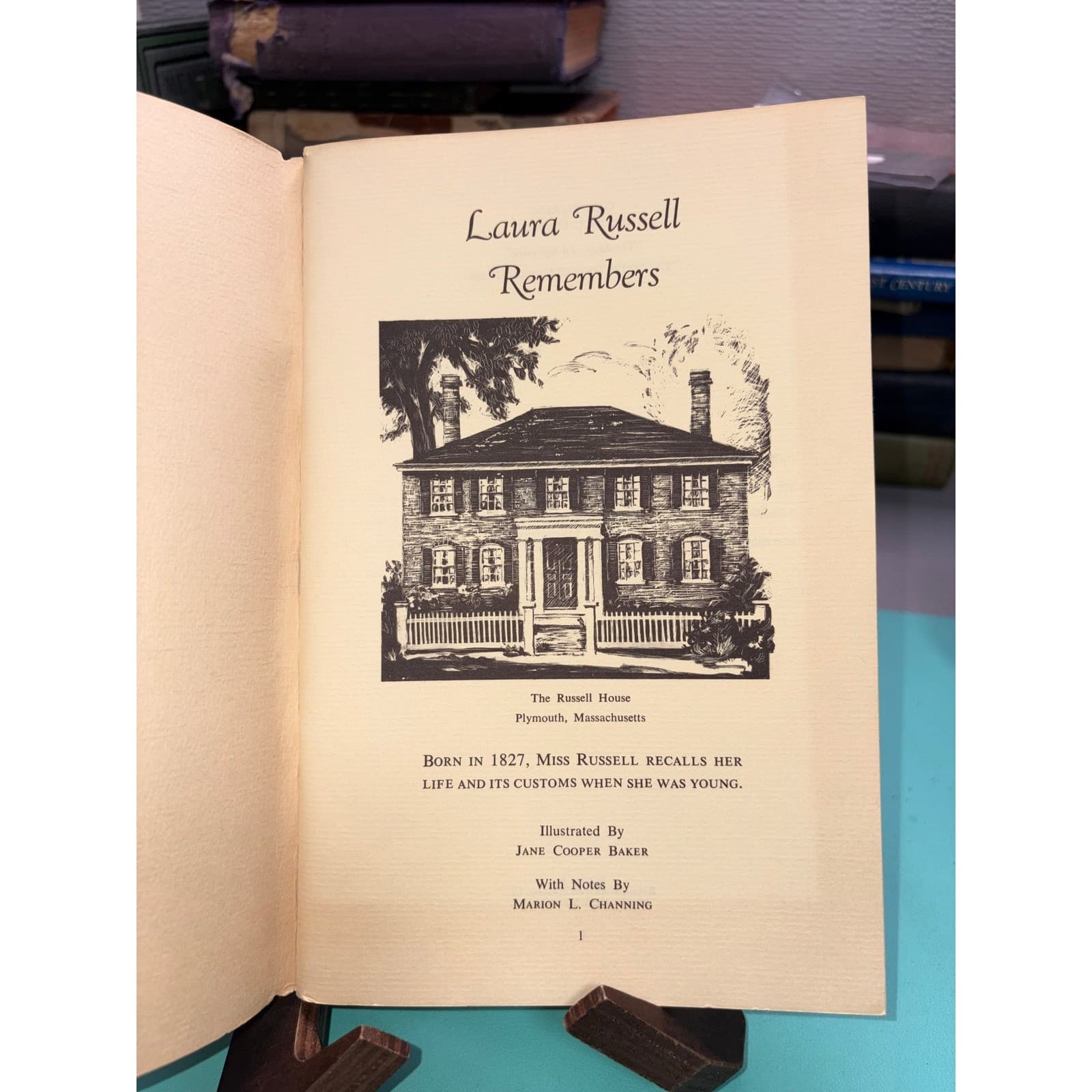Laura Russell Remembers Old Plymouth Manuscript Marion Channing 1970 Booklet - Thumbnail 3