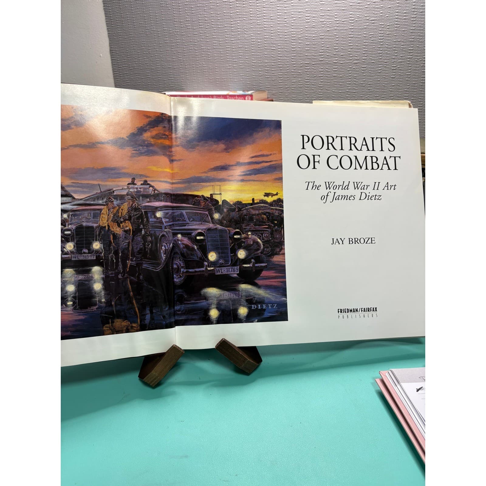 Portraits of Combat World War II Art of James Dietz Jay Broze Hardcover Book - Thumbnail 6