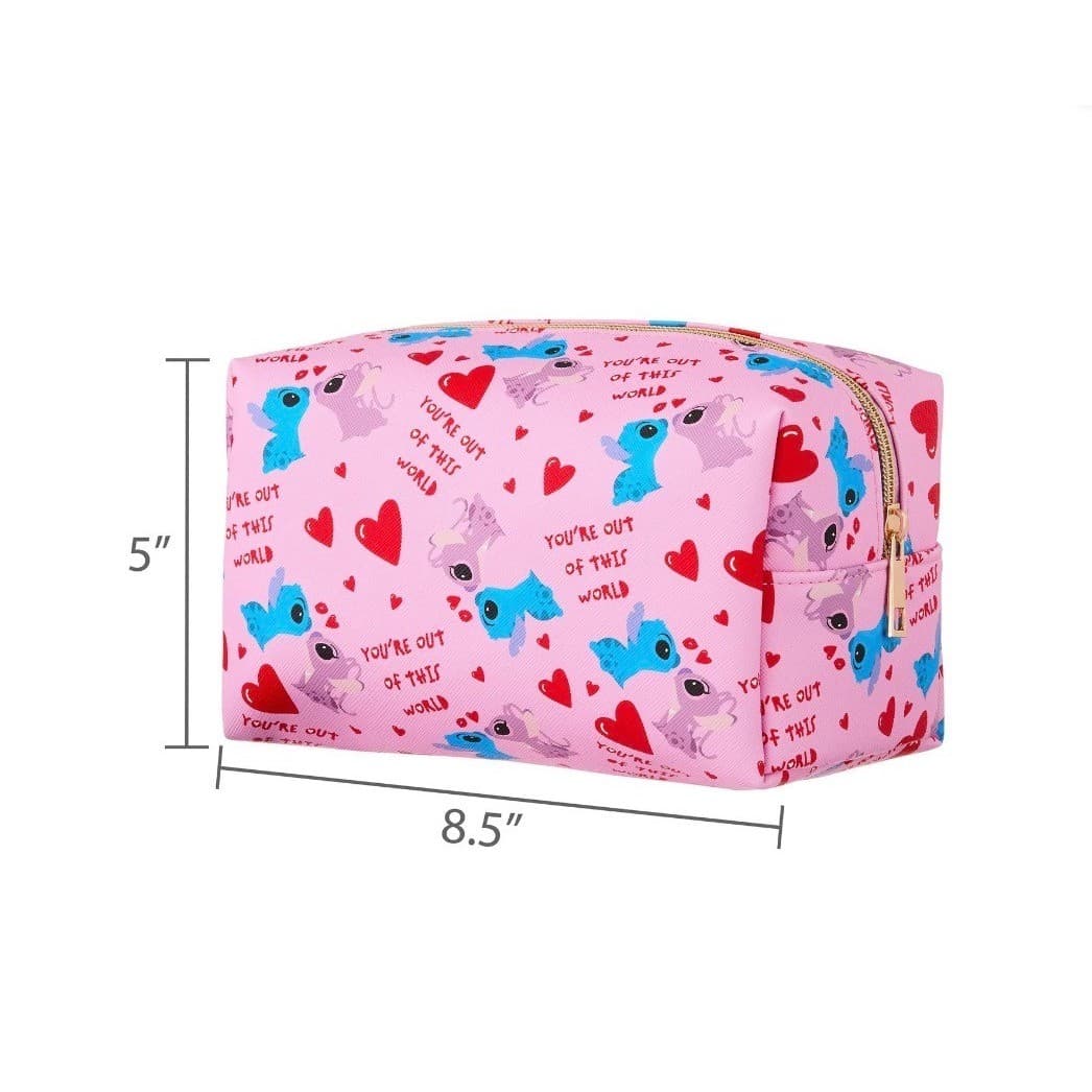 Disney Stitch & Angel cosmetic Bag make up pouch - Thumbnail 6