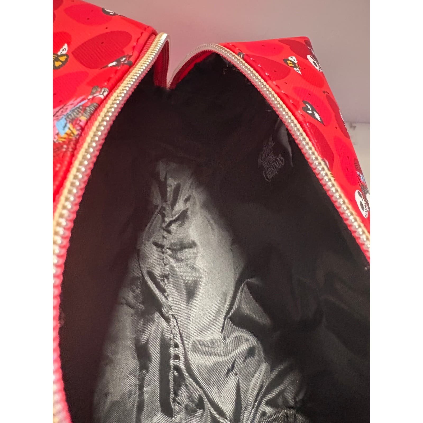 Disney Nightmare Before Christmas Jack Sally Love You To Death Makeup Bag Red - Thumbnail 4