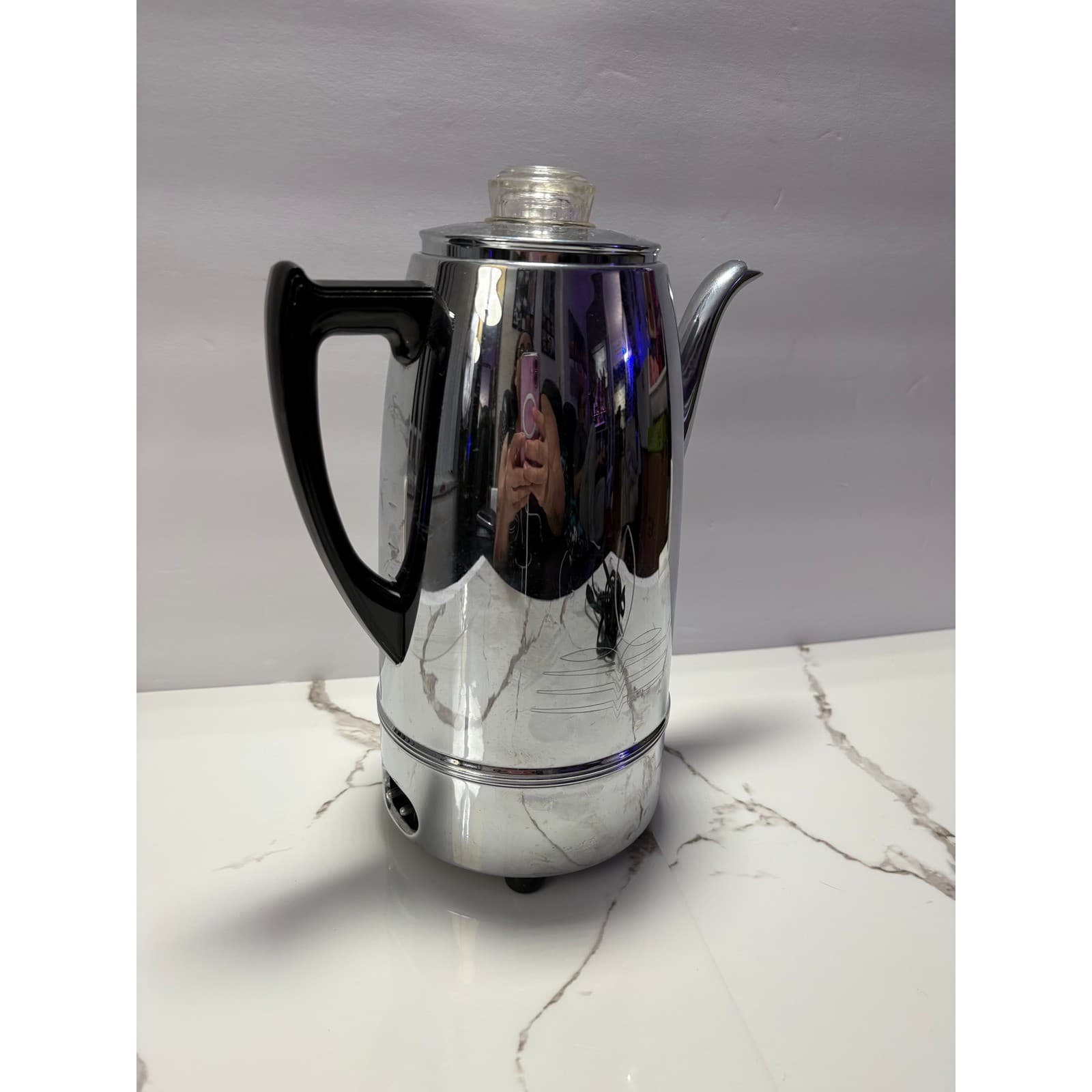Vintage Universal Coffeematic Electric Percolator Chrome 4408 - Thumbnail 5