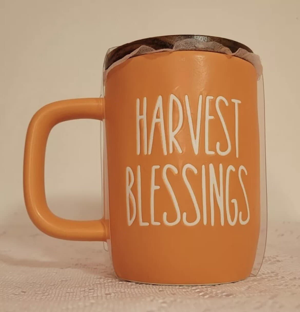 Harvest Blessings Mug with Bamboo Lid - Thumbnail 4