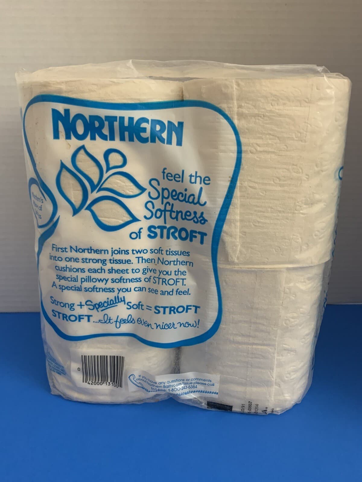 Vintage 1981 Quilted Northern White Toilet Paper 4-pack Sealed NEW - Thumbnail 2