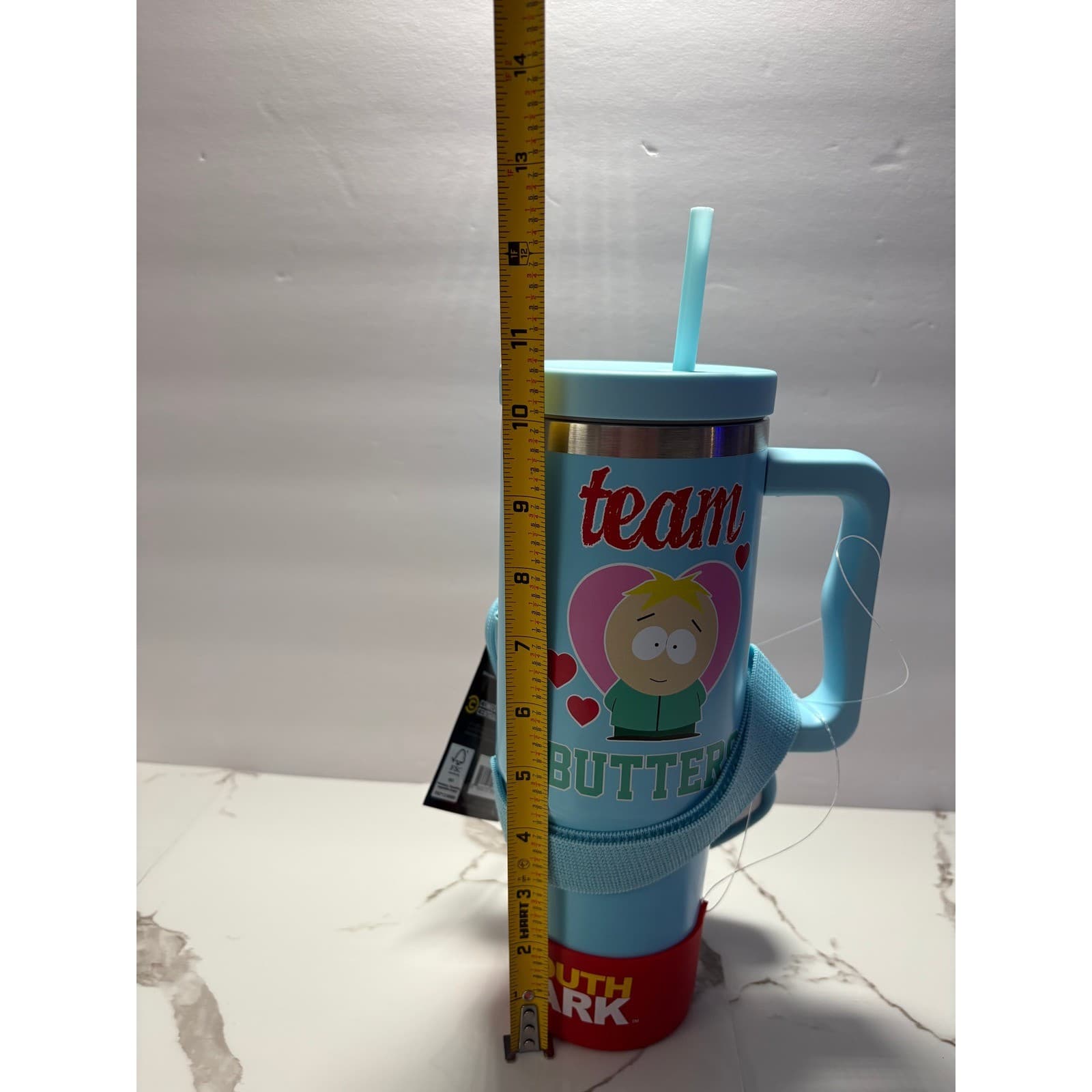 South Park Team Butters 40oz Tumbler Hydration Bundle CultureFly Blue New - Thumbnail 7