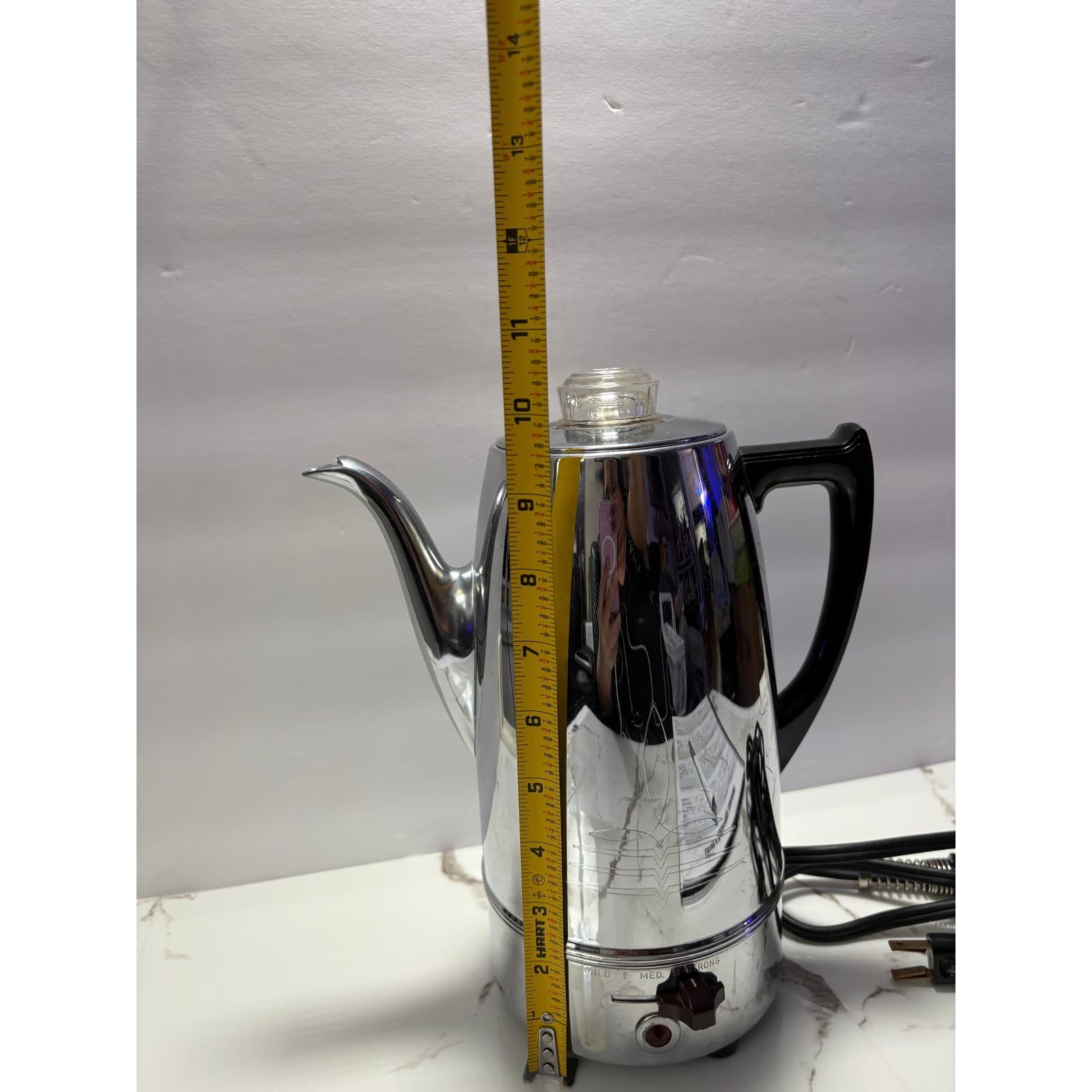 Vintage Universal Coffeematic Electric Percolator Chrome 4408 - Thumbnail 17