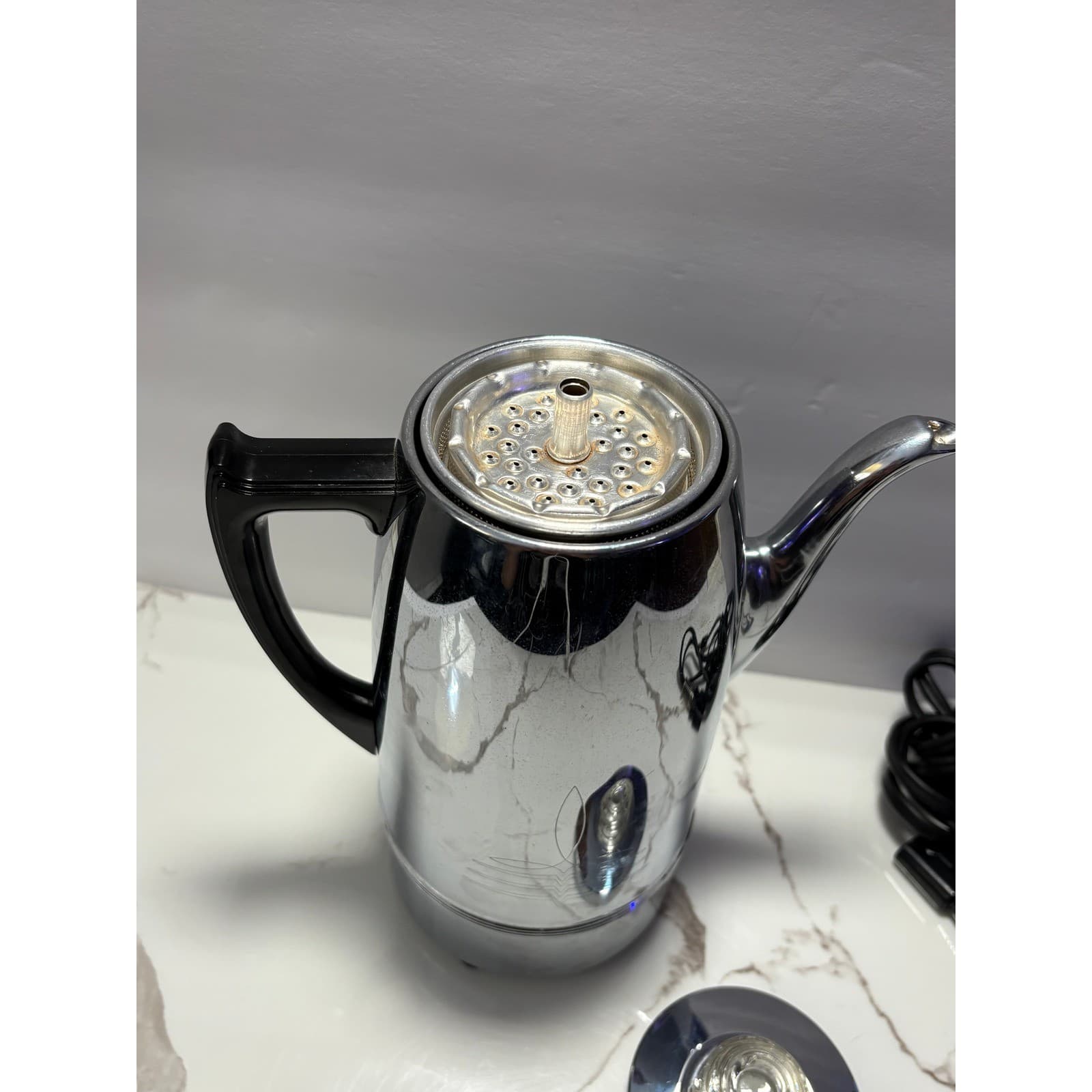 Vintage Universal Coffeematic Electric Percolator Chrome 4408 - Thumbnail 12