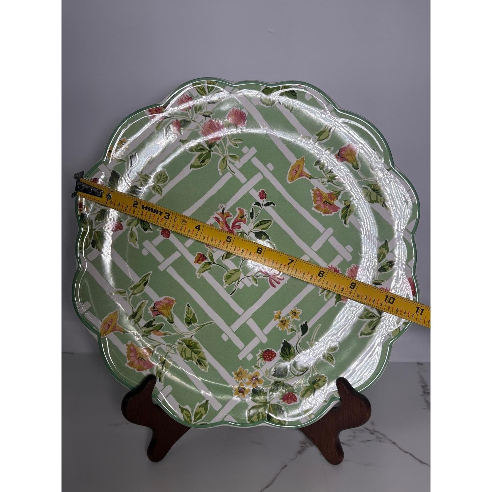 Certified 4 International Madcap Cottage English Garden Green Floral Plates - Thumbnail 5