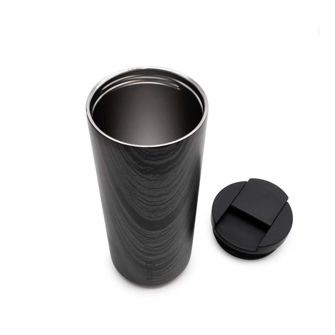 Always Stainless Steel Travel Tumbler Wood Grain Insulated Coffee Mug Grey 16oz - Thumbnail 7