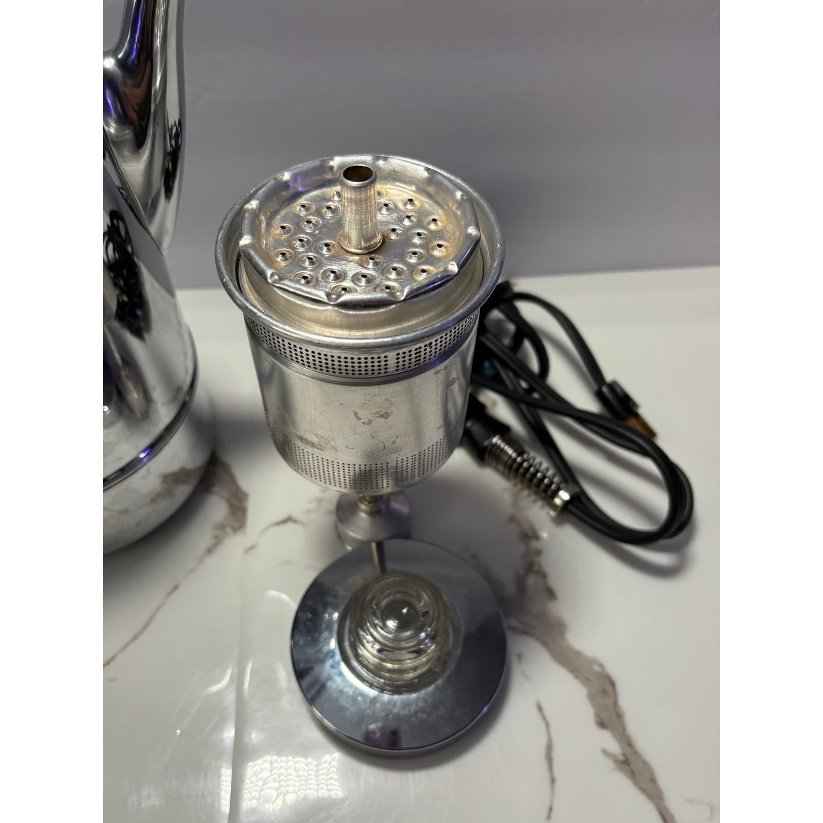 Vintage Universal Coffeematic Electric Percolator Chrome 4408 - Thumbnail 4