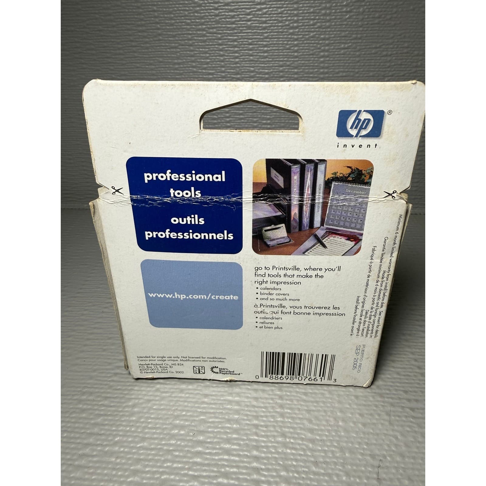 HP 33 Black Inkjet Print Cartridge 51633M Deskjet Portable NOS for 310 320 340 - Thumbnail 3
